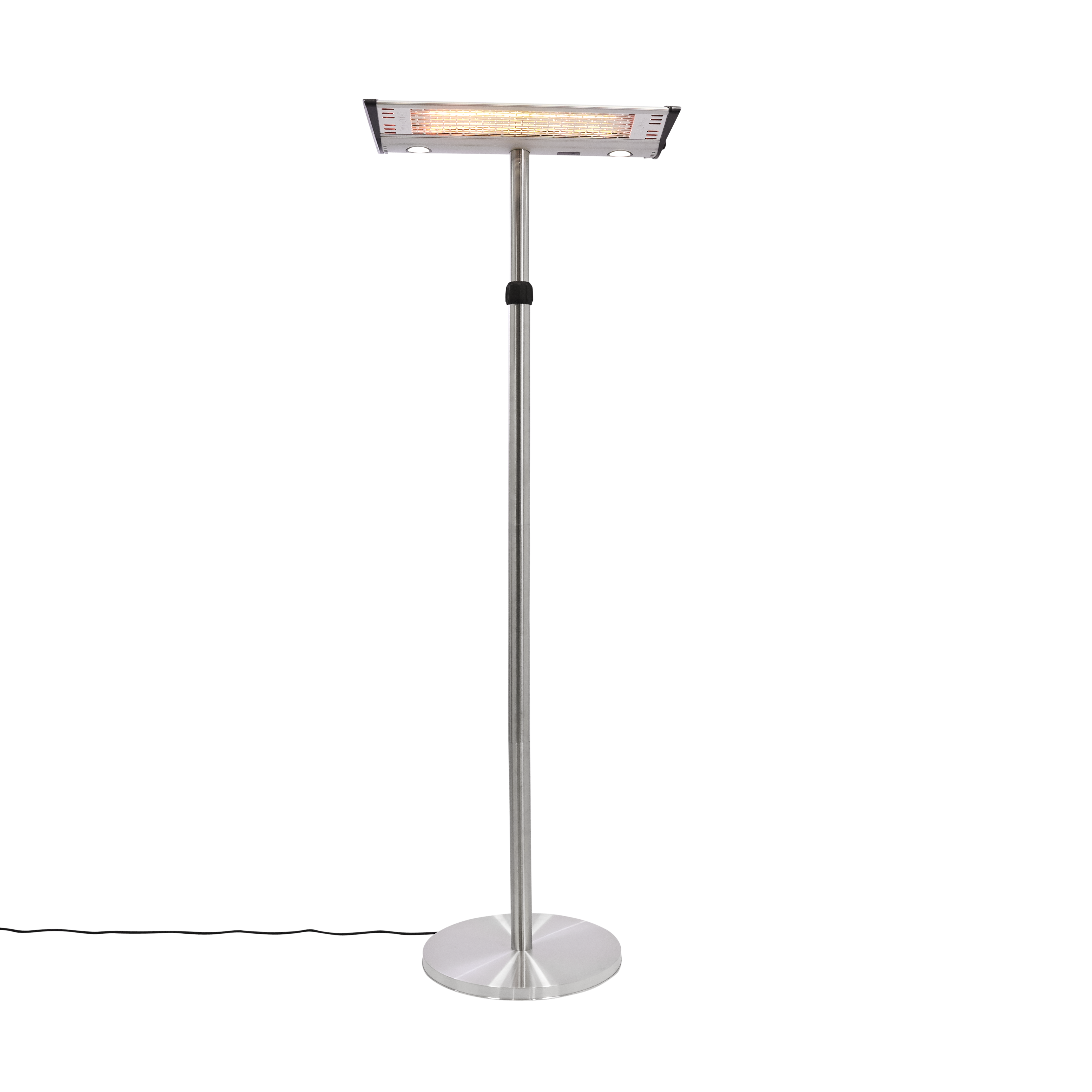 Terrassvärmare golvmodell 2000 W HORTUS, silver