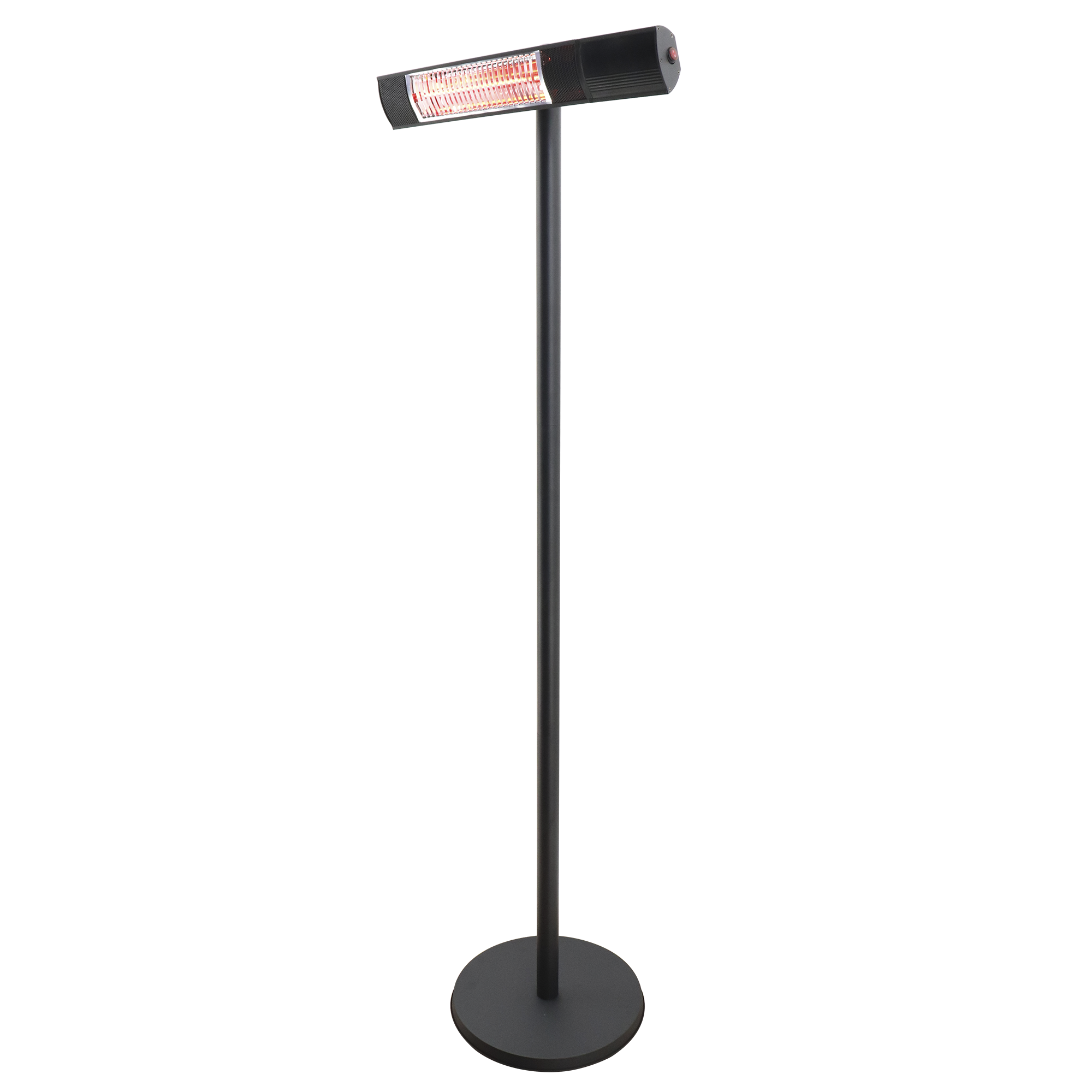 Terrassvärmare 500/1000/1500W golvmodell, fjärrkontroll, RGT HORTUS, svart