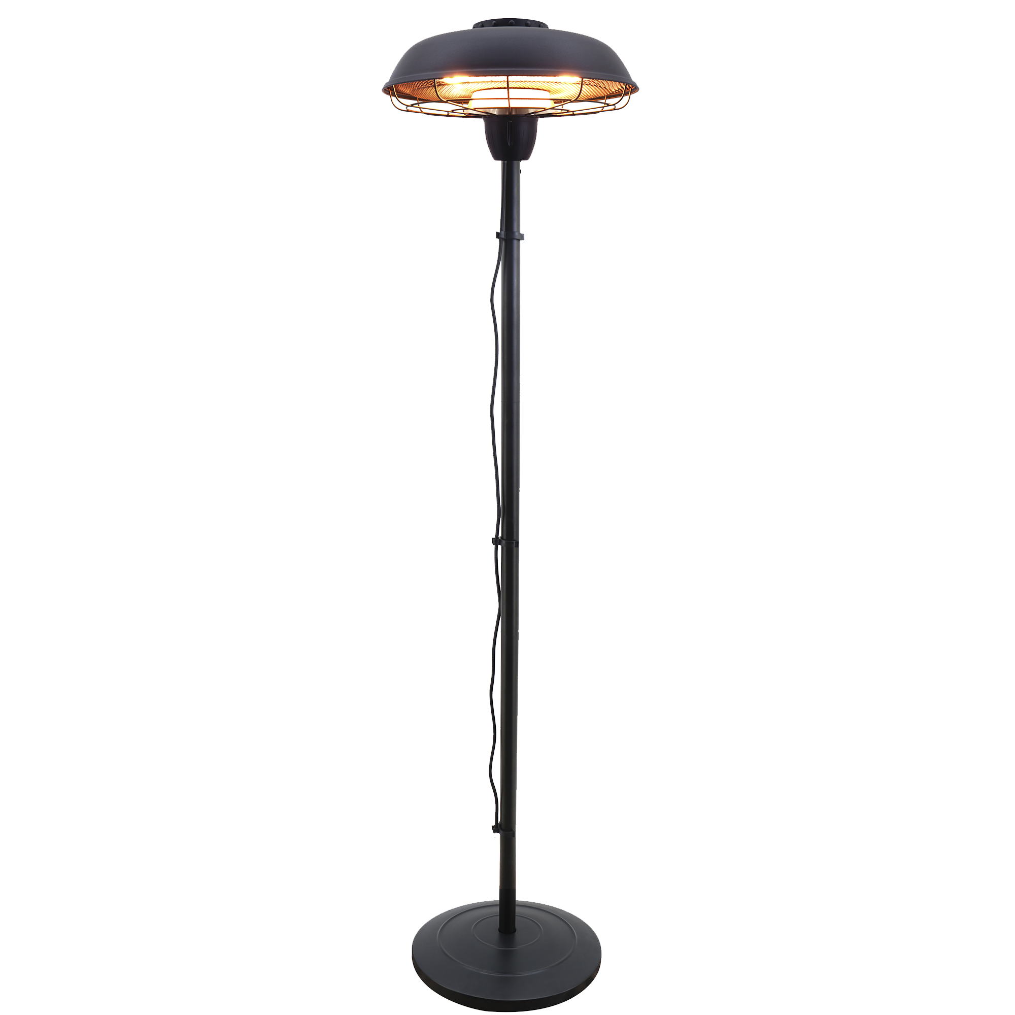 Terrassvärmare 900/2100W golvmodell, HA HORTUS, svart