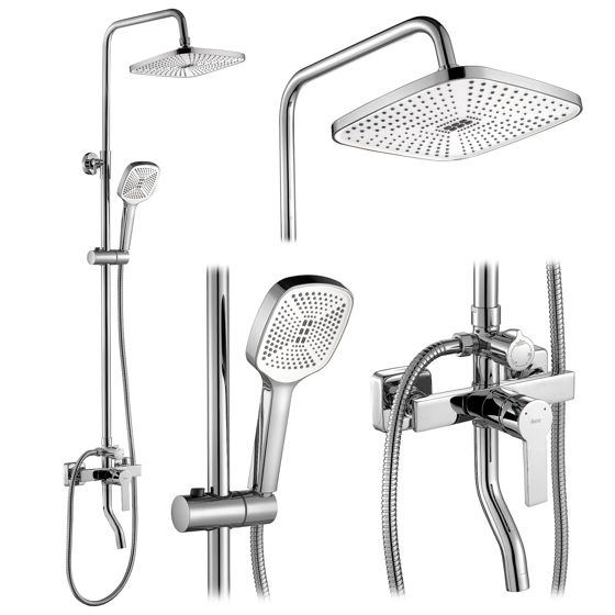 REA Duschset MY2021-77C ARGUS Krom, 150x43,5x144cm