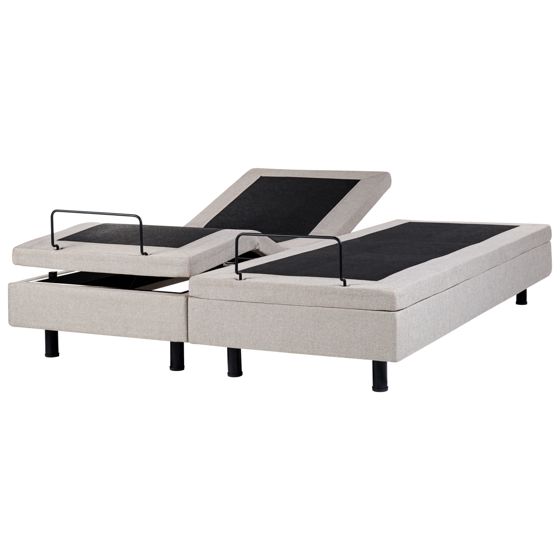 Ställbar säng utan huvudgavel DUKE 180 x 200 cm Beige