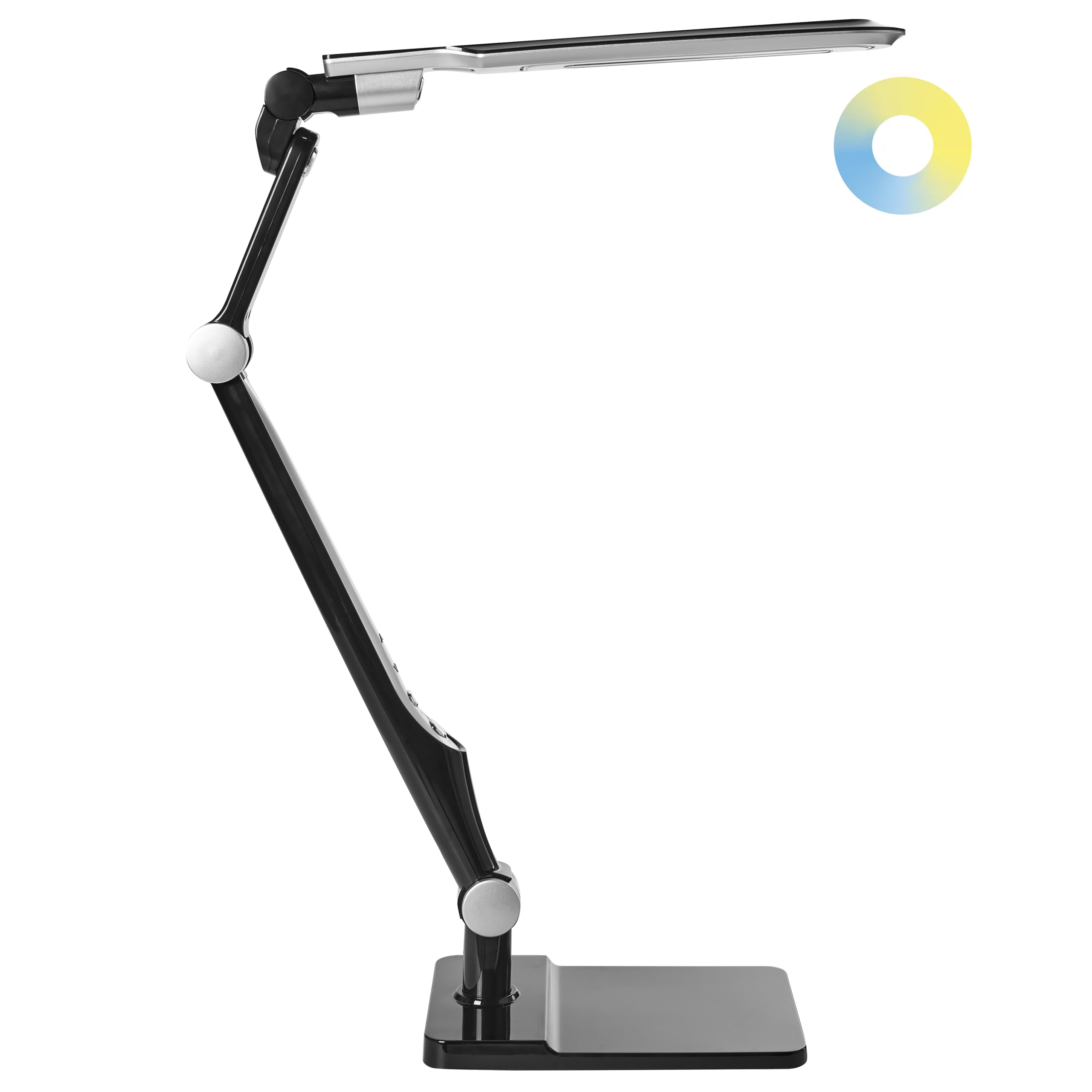 LED-skrivbordslampa PEGASI med dimmer Svart