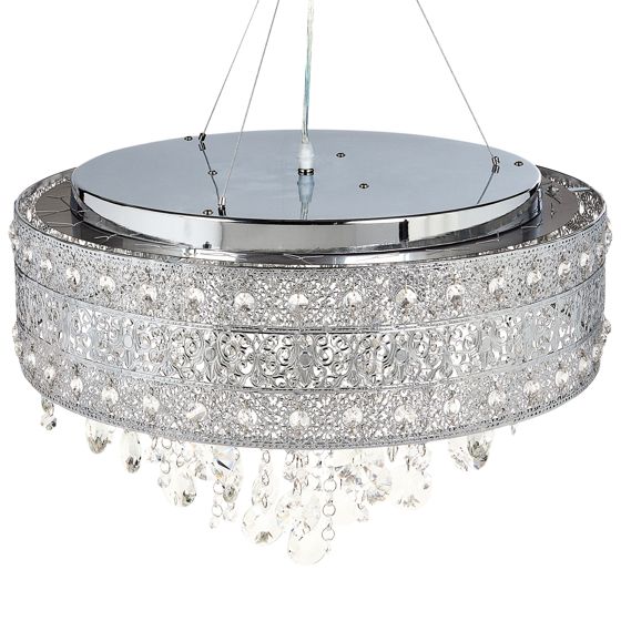 Ljuskrona BARBEIRA Kristall Silver