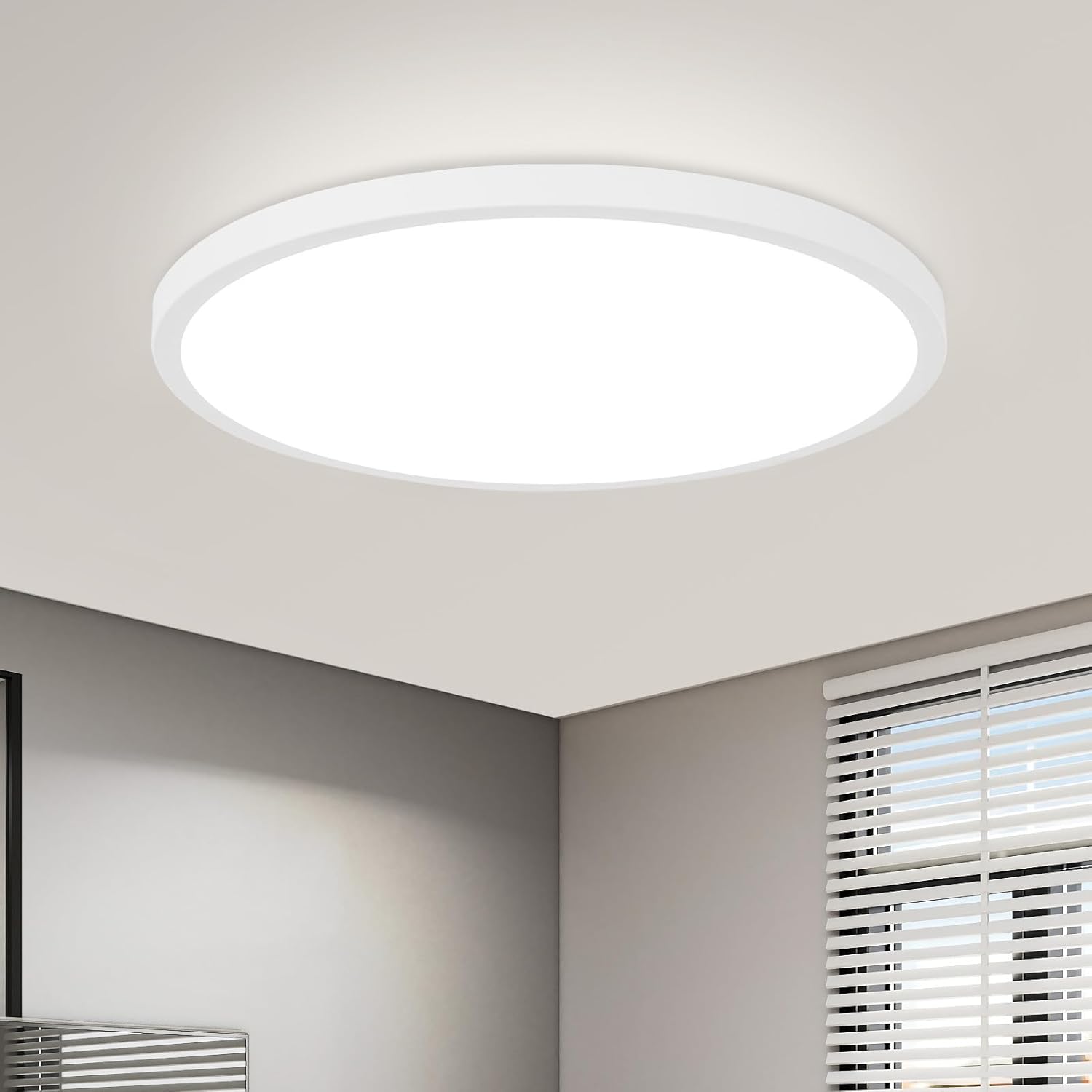 NETTLIFE LED - taklampa Badrum Taklampa - Badrumslampa, Ø30cm, platt, rund, 18W, IP44