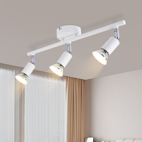 NETTLIFE LED - takspotlight 3 lampor - modern varmvit GU10 - taklampa för inomhusbruk