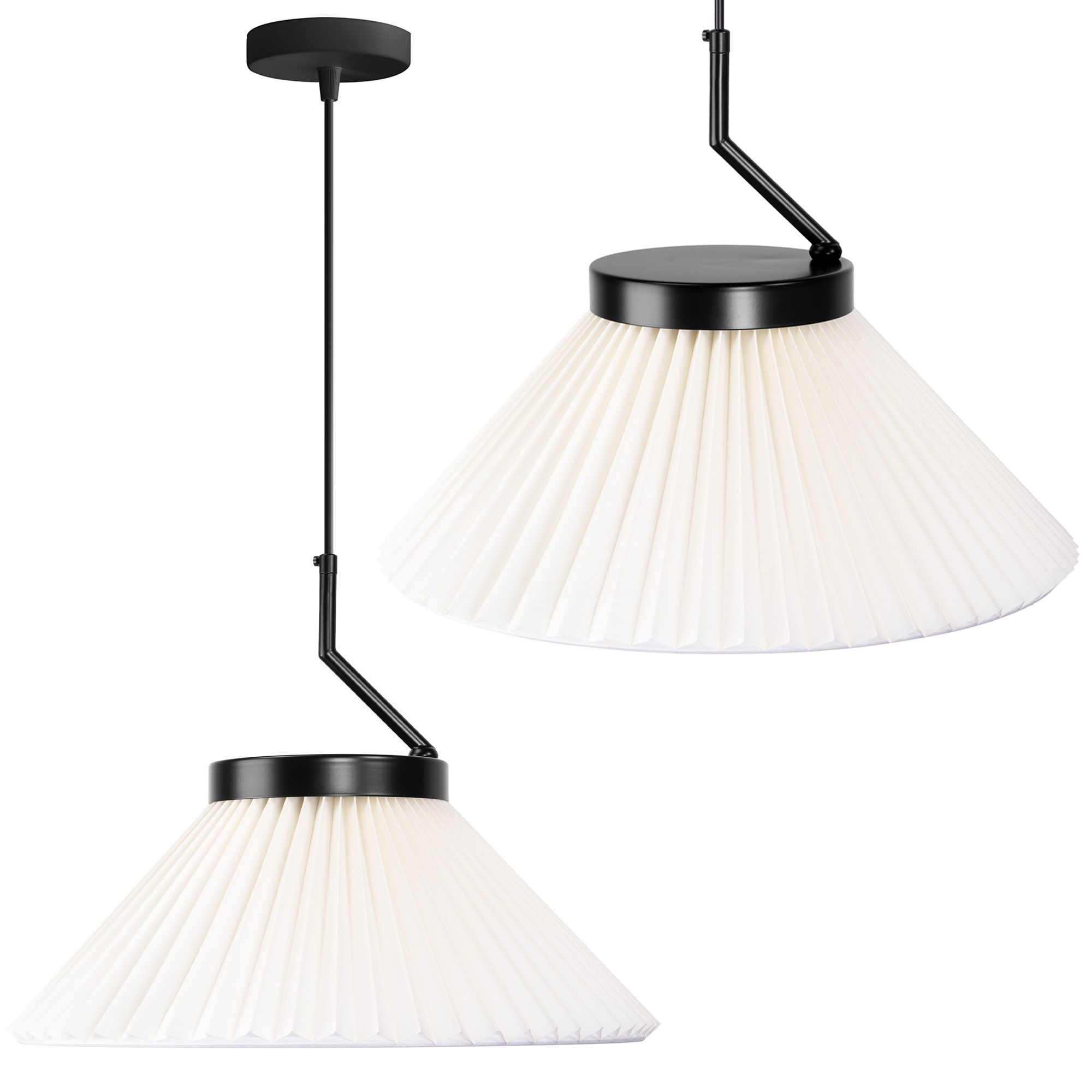 TOOLIGHT hängande taklampa APP1670-1CP Svart/Vit 30x40x30cm