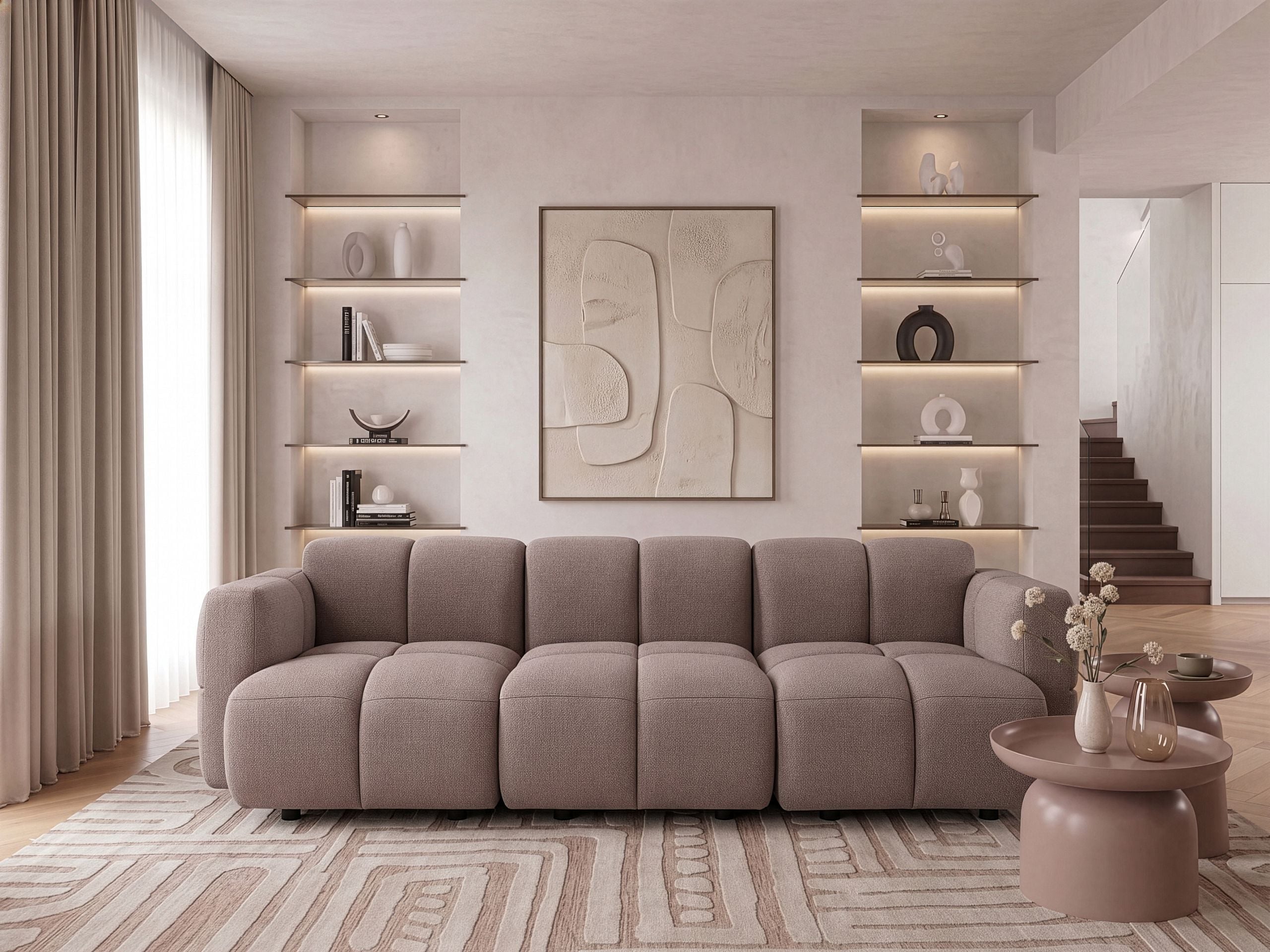 Modulsoffa 3-sits MAKSABERG Taupe