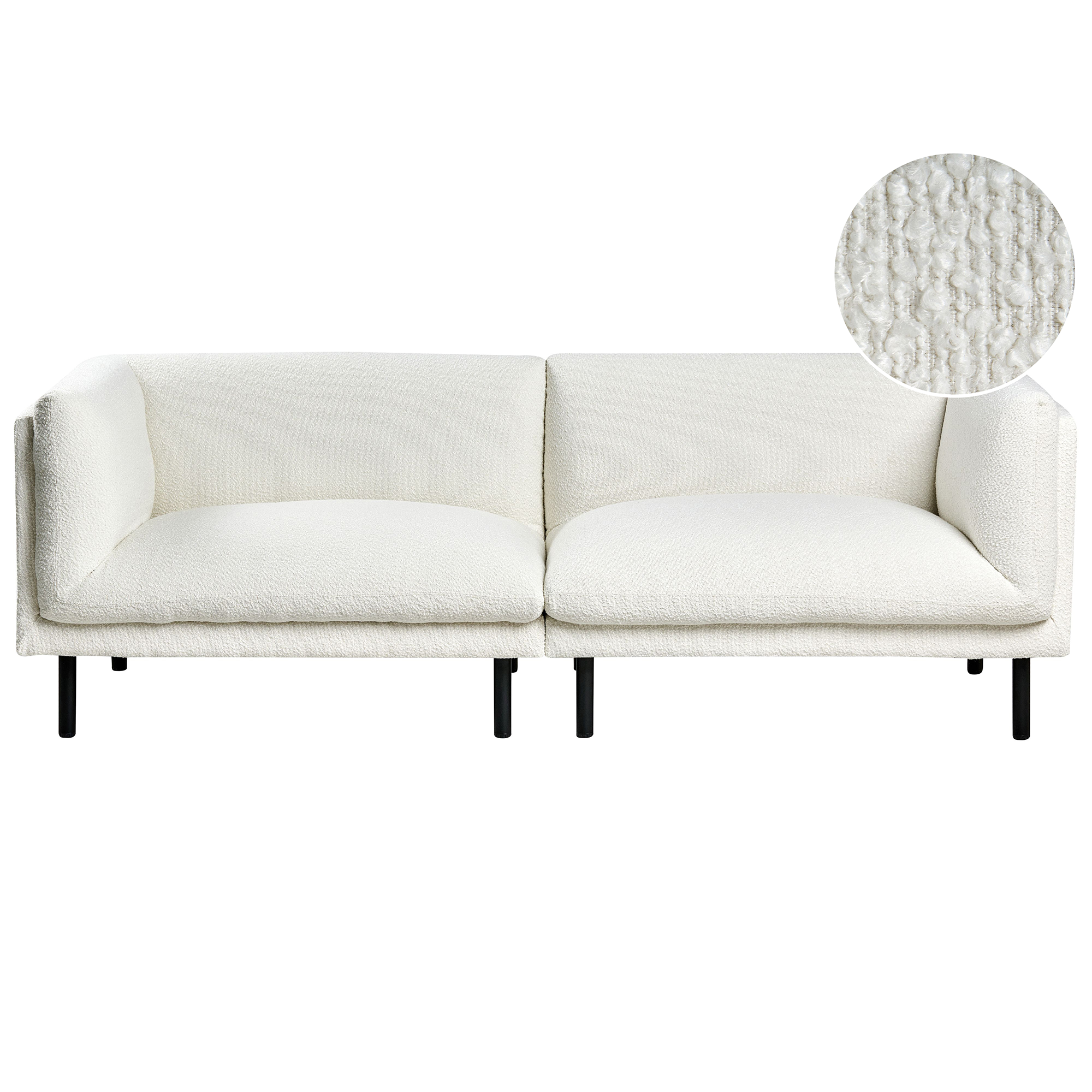 Soffa 3-sits VORGOD Bouclé Off-White