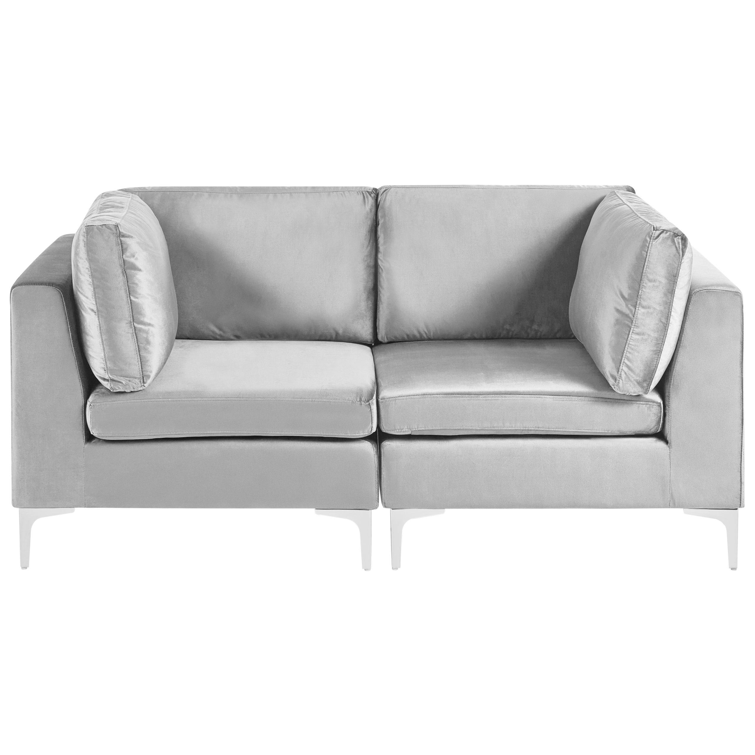 Modulsoffa 2-sits EVJA Sammet Grå