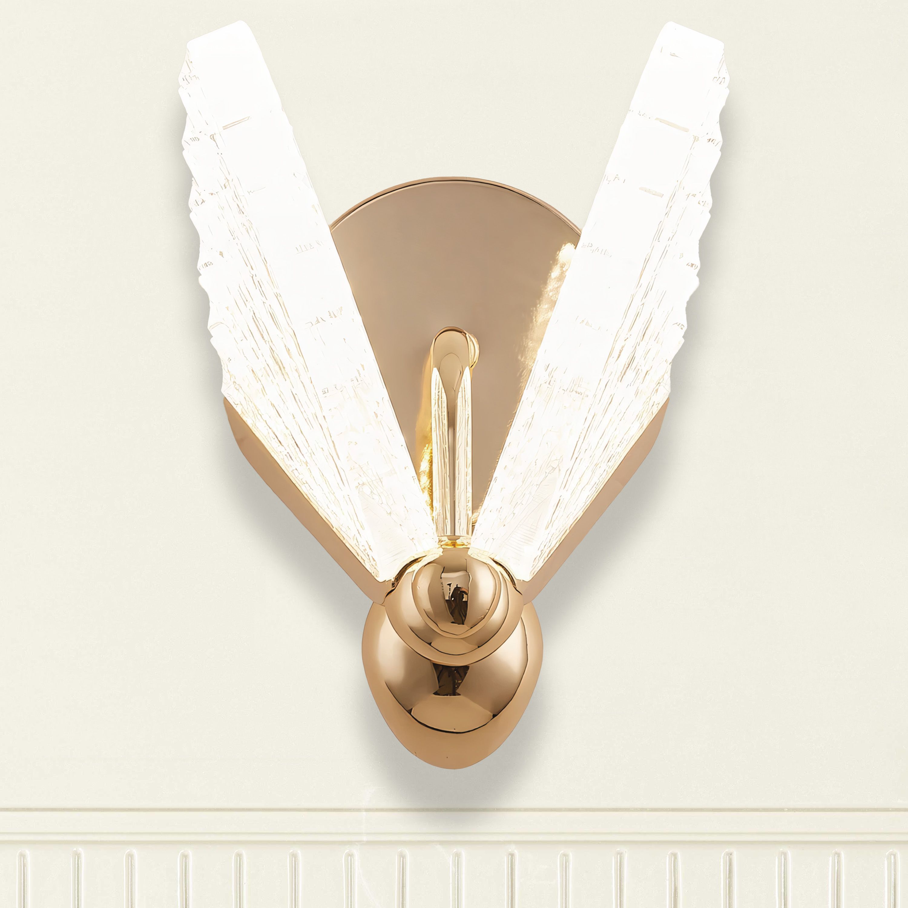 TOOLIGHT vägglampa LHJ104-1W GOLD LED Guld/Roséguld 14,5x23x23cm