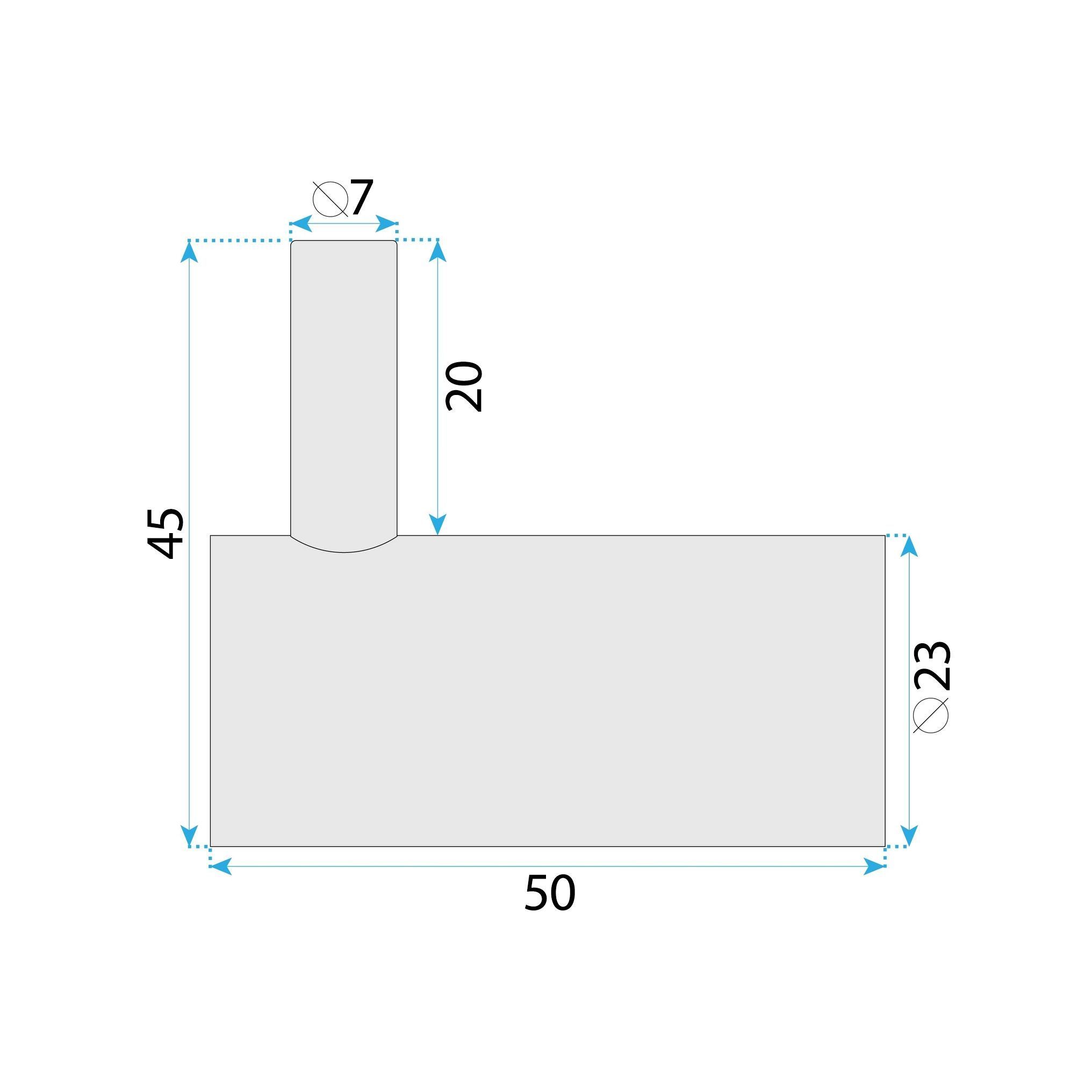 REA Badrumskrok A62305BRG Borstad Koppar, 5x2,3x4,5cm