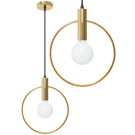 TOOLIGHT hängande taklampa APP485-1CP Guld 35x28x60cm