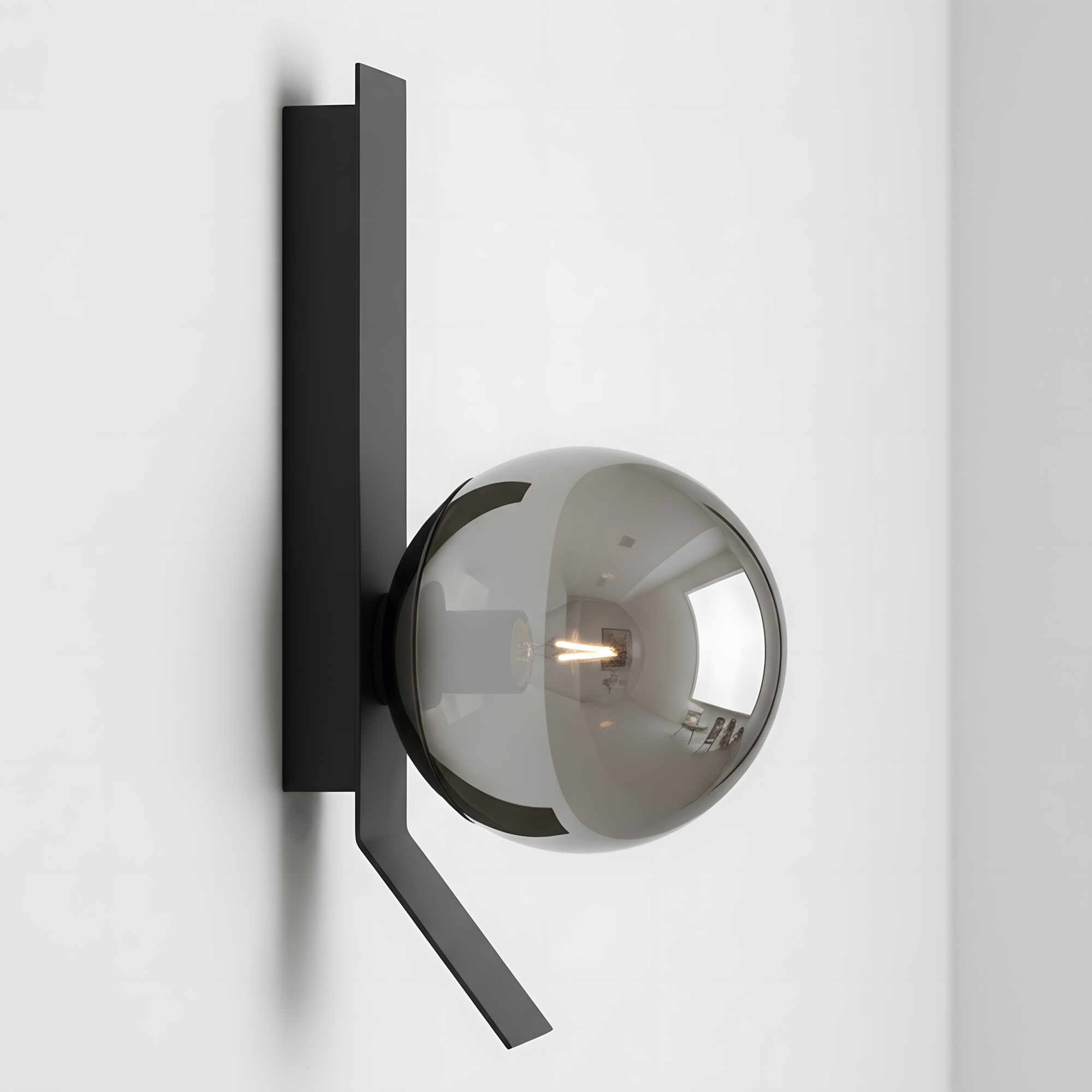 TOOLIGHT vägglampa APP1757-1W Svart 19x14x38cm