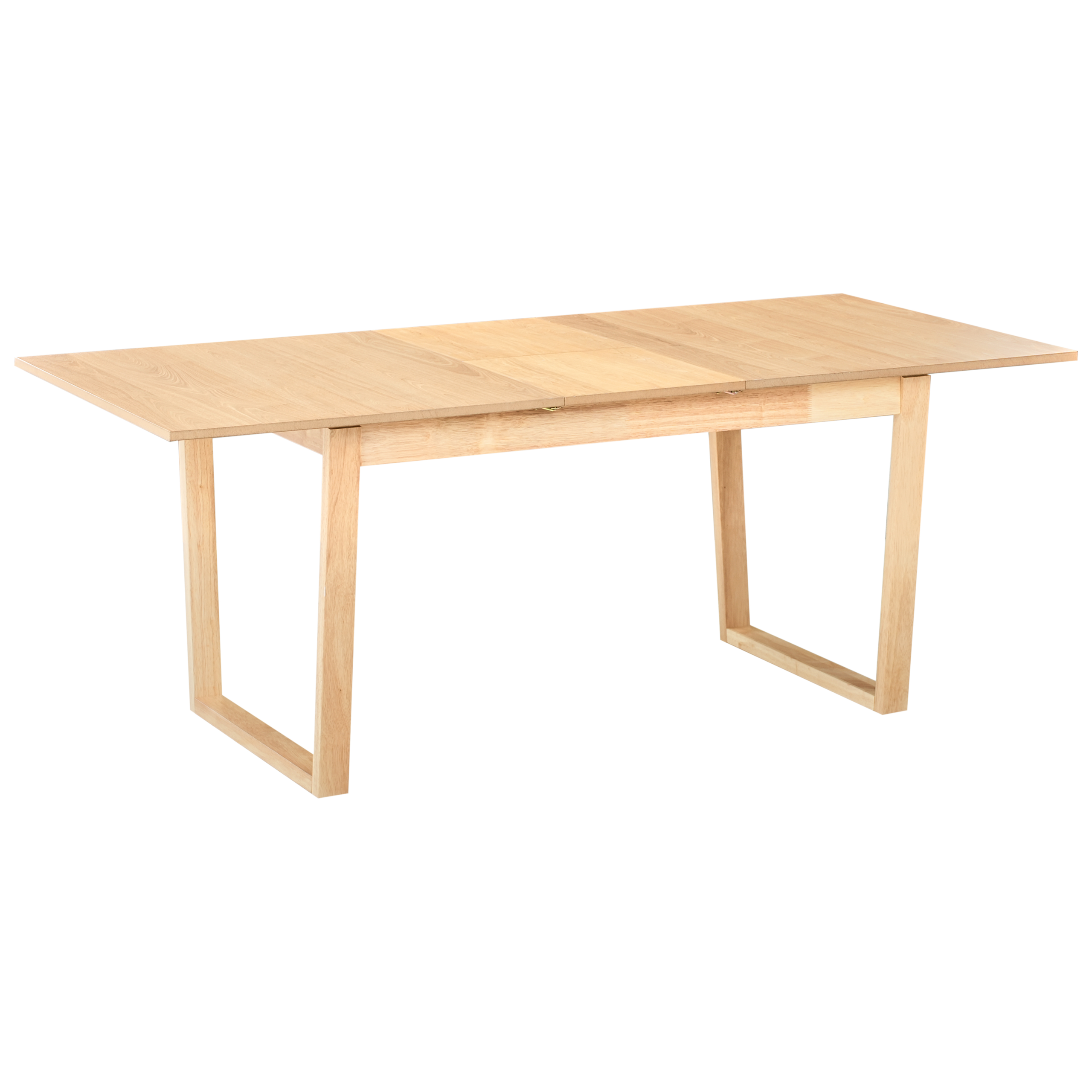 Förlängningsbart matbord CAMDEN Ljus askfanér 160/200 cm 95 cm