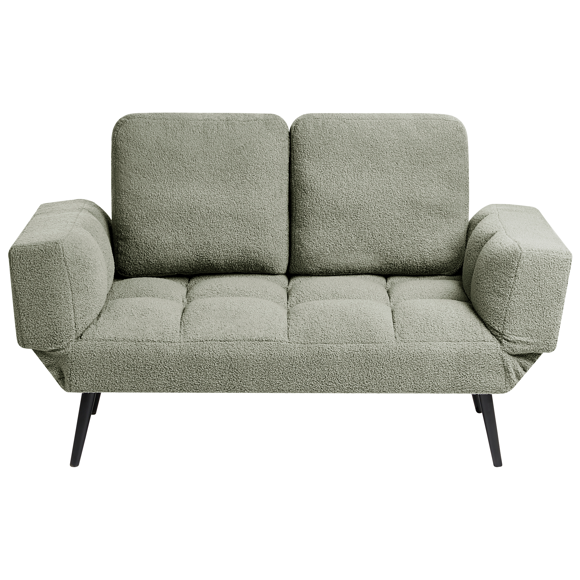 Bäddsoffa 2-sits BREKKE Bouclé Grön