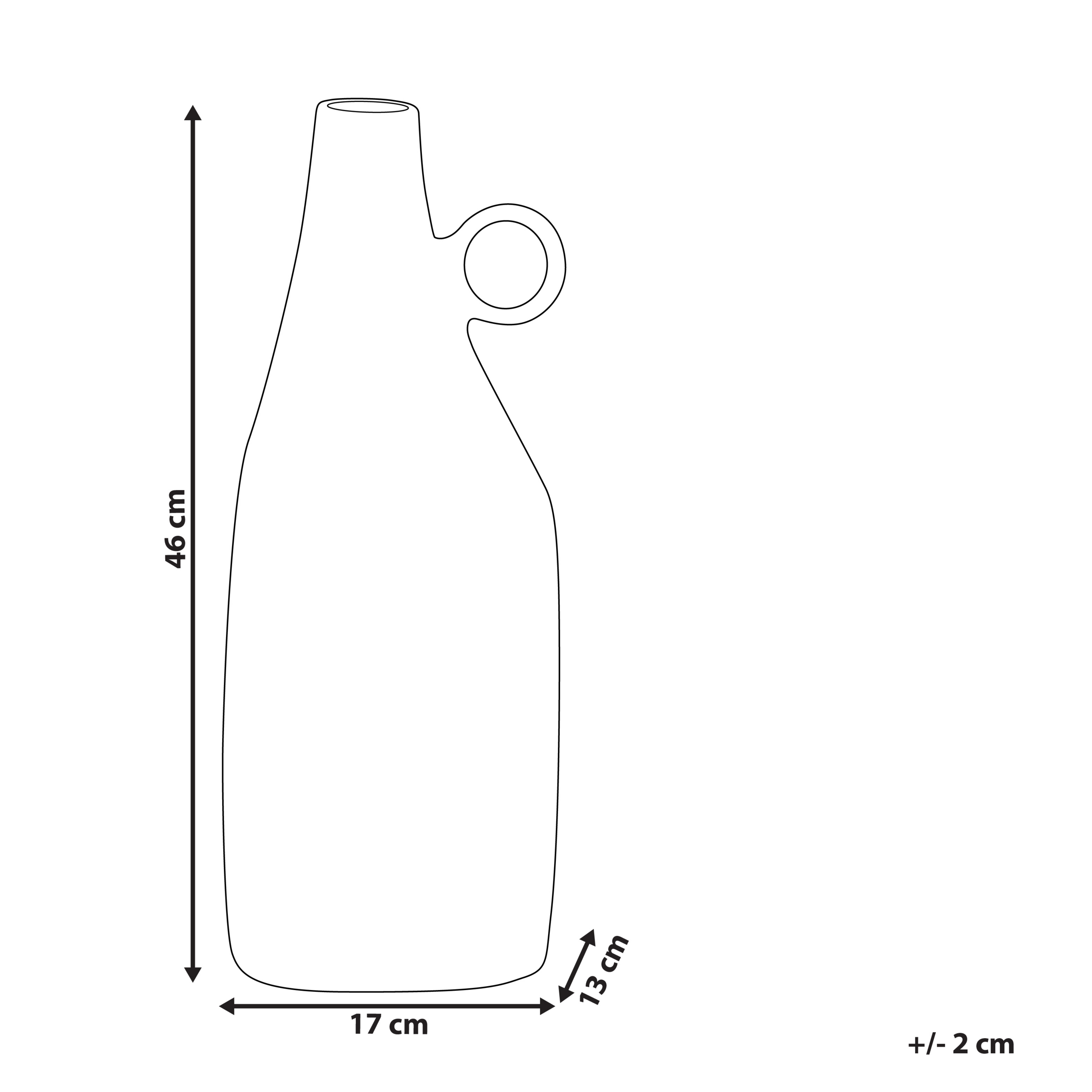 Dekorationsvas SAMBHAR 46 cm Metall Mässing