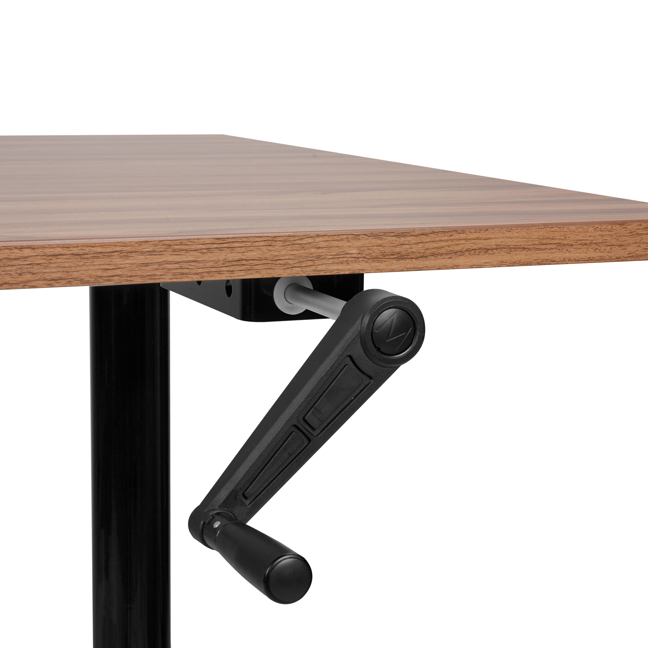 Manuellt höj- och sänkbart skrivbord DESTINAS 120 cm 72 cm Brun/ Svart