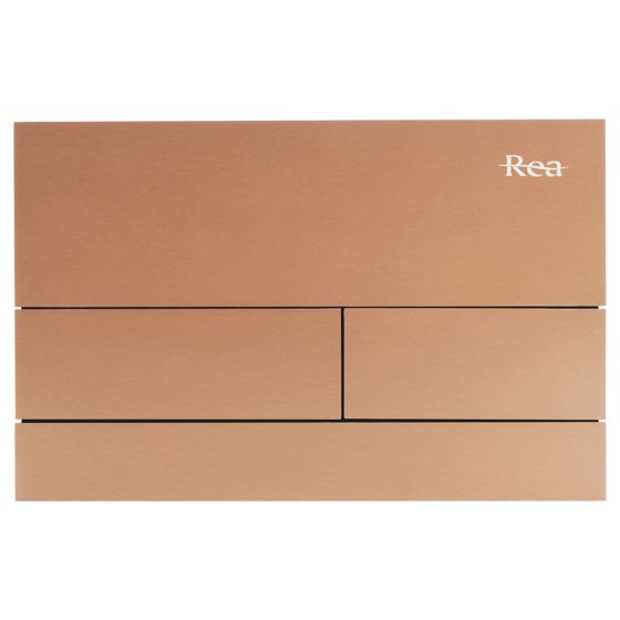 REA Spolknapp För Inbyggnadsfixtur T Borstad Koppar, 15,5x24x15,5cm
