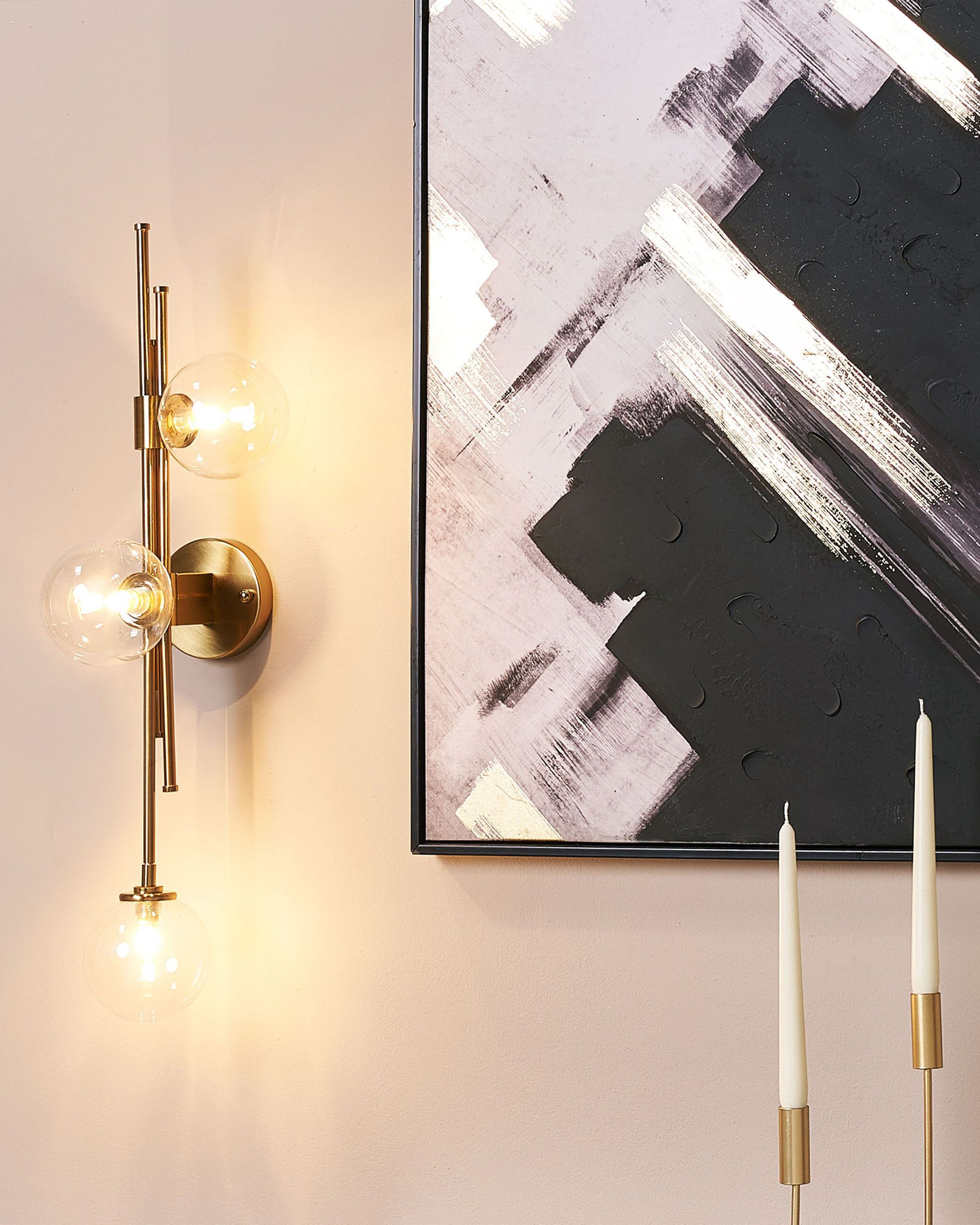 Vägglampa TULIJA Metall Guld