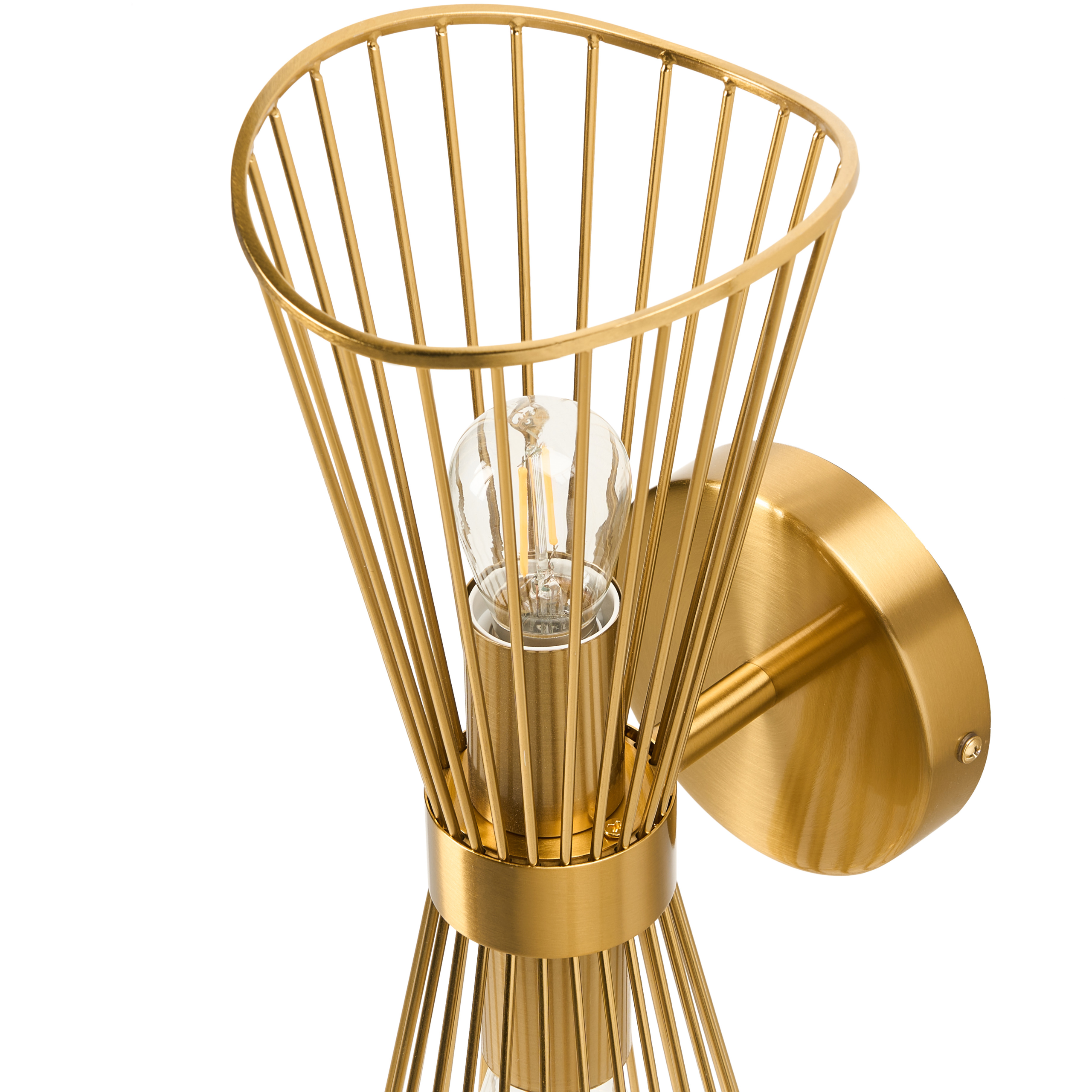 Vägglampa PARADA Metall Guld