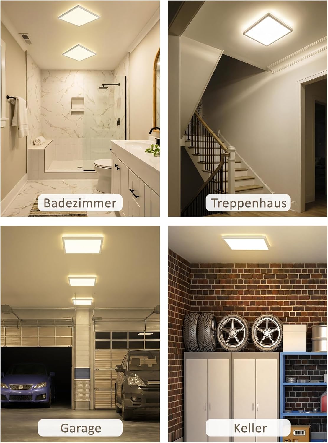 NETTLIFE LED-taklampa 30 cm, 18 W