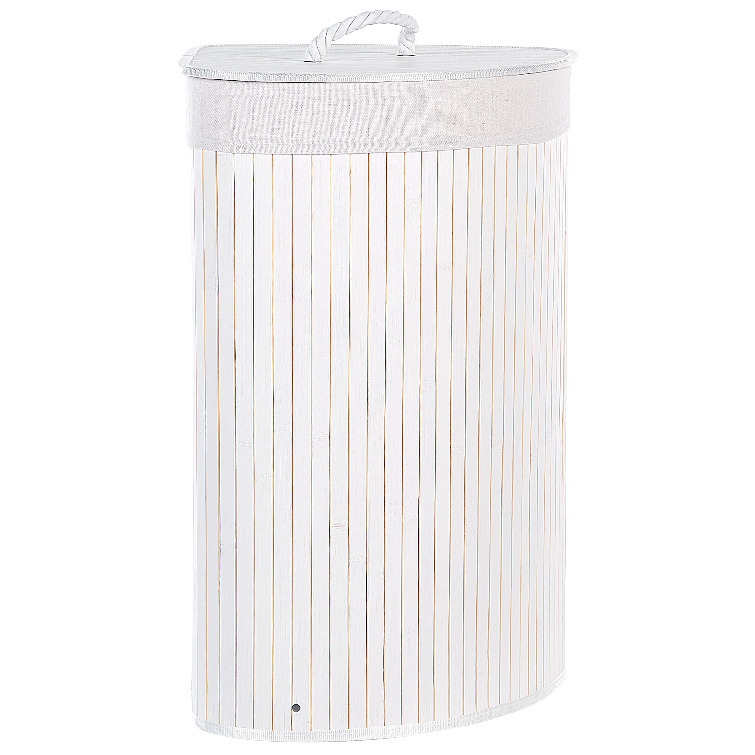 Tvättkorg MATARA Bambu Vit 57 L