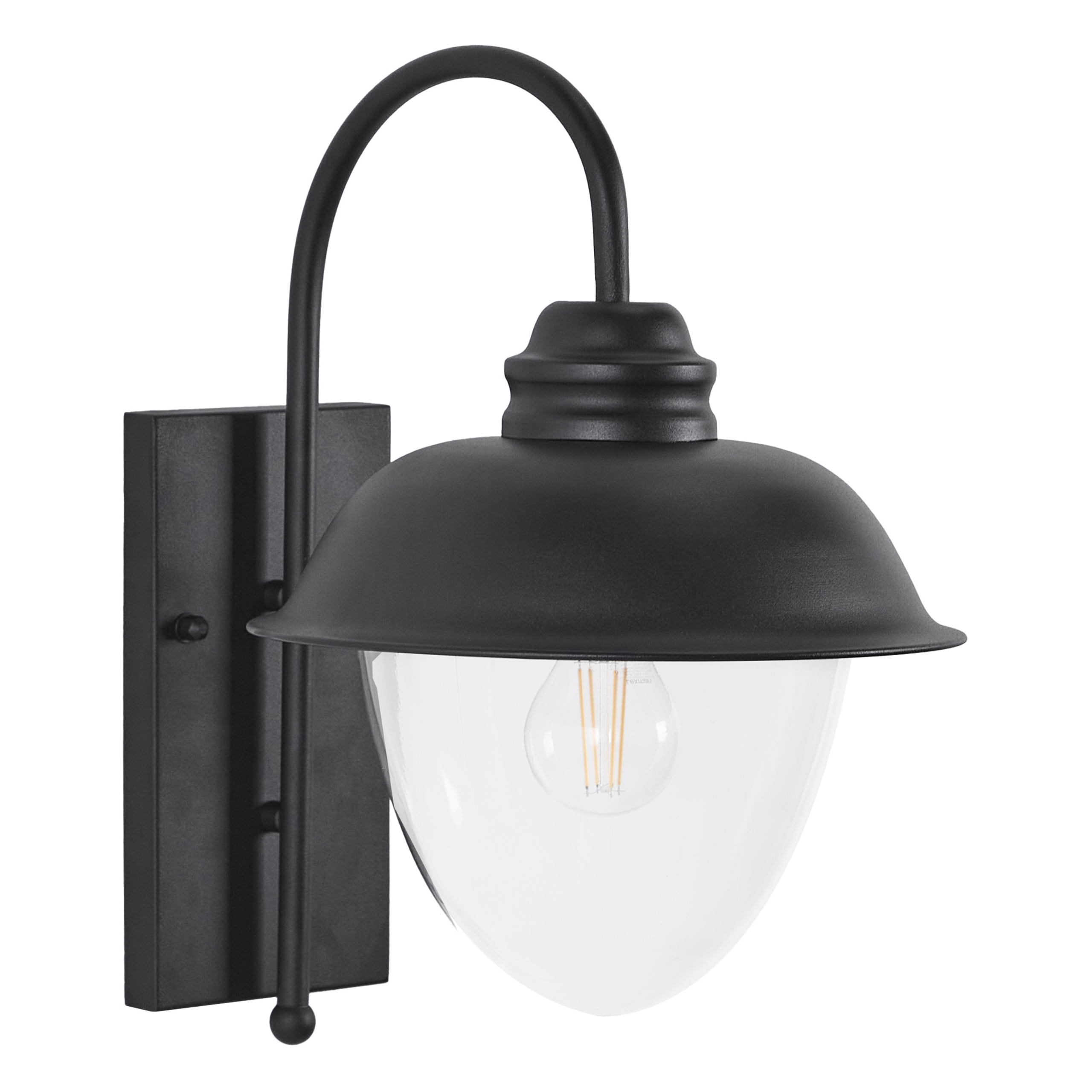 Vägglampa för utomhusbruk BANKA Svart