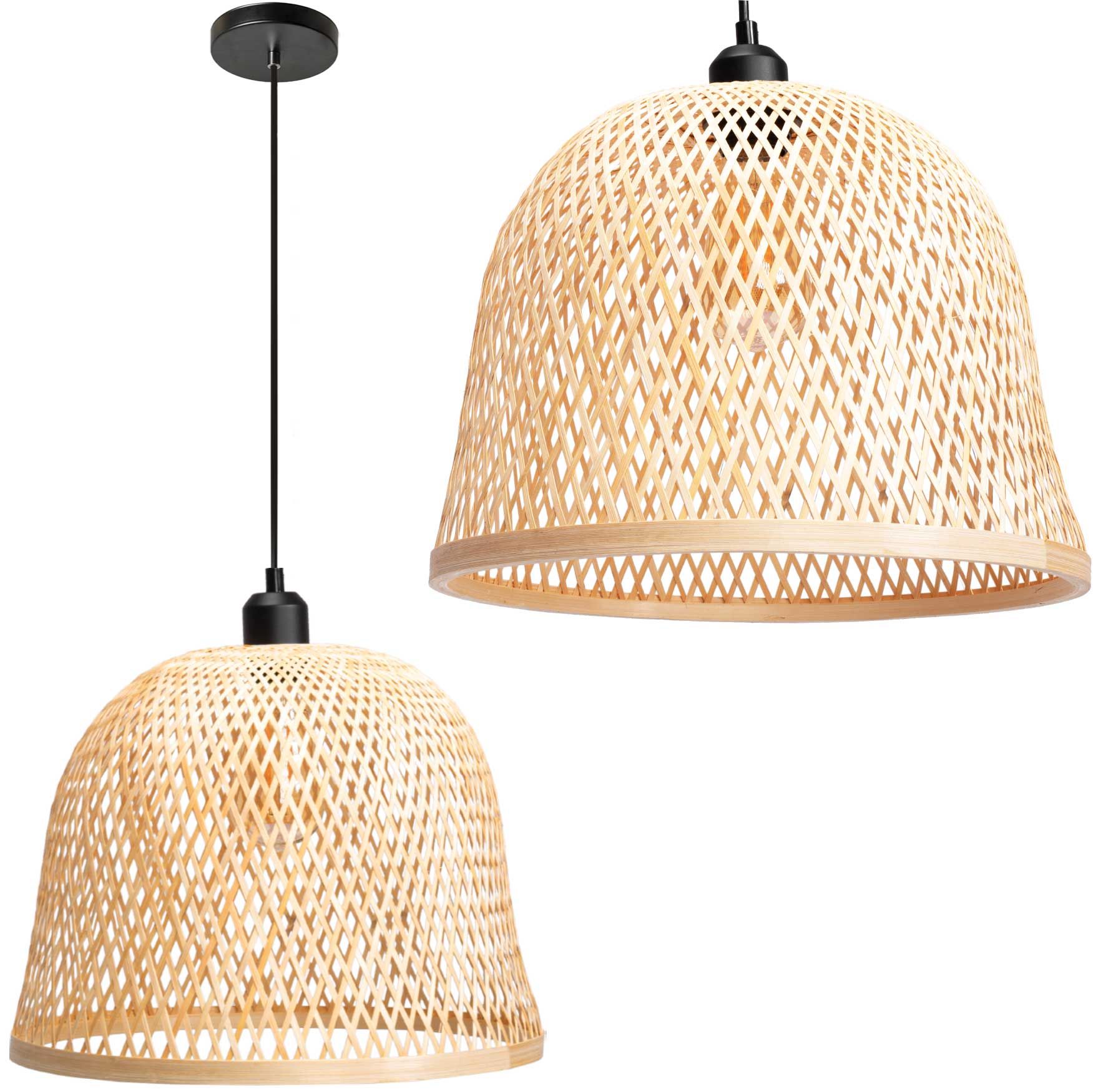 TOOLIGHT hängande taklampa APP1336-1CP BOHO Beige 26,5x35x26,5cm