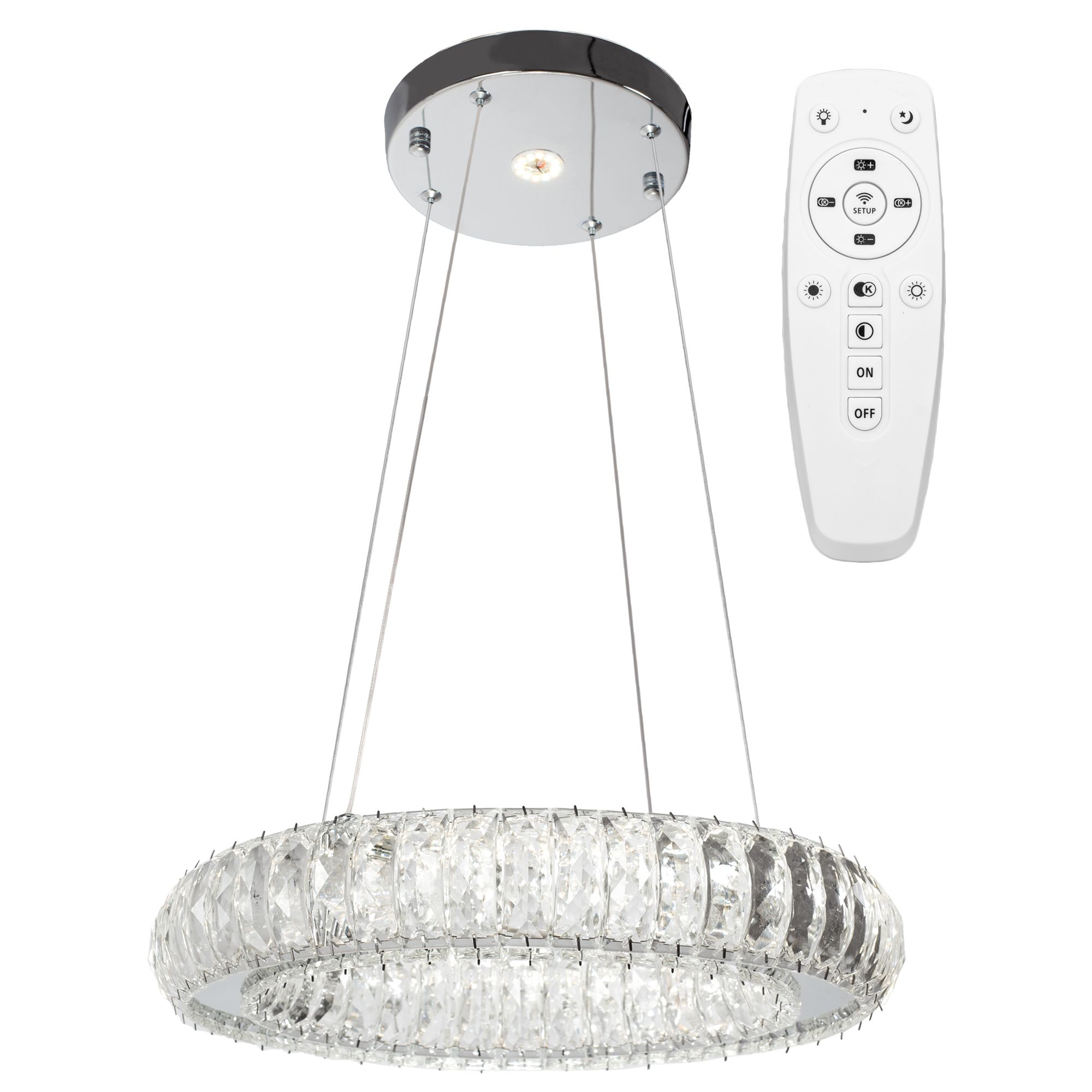 TOOLIGHT hängande taklampa APP1040-CP LED Grå 39x39x65cm