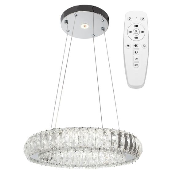 TOOLIGHT hängande taklampa APP1040-CP LED Grå 39x39x65cm
