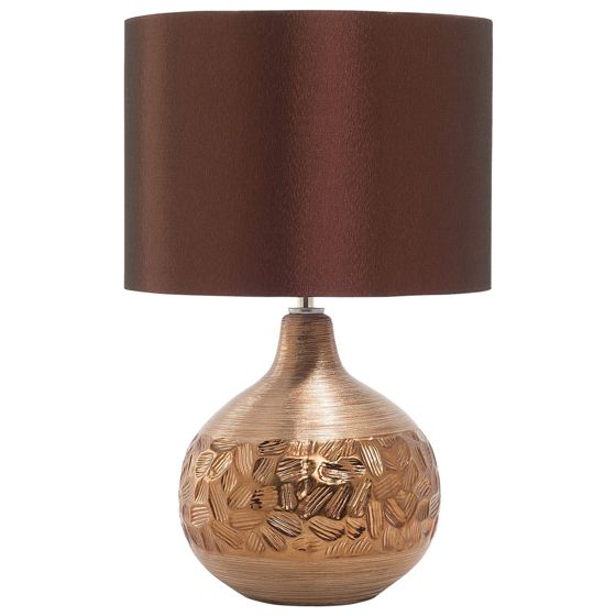 Bordslampa YAKIMA Porslin Brun