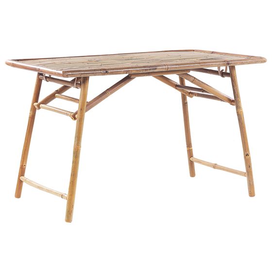 Trädgårdsmatbord MOLISE 120 cm 69 cm Bambu Ljusbrun