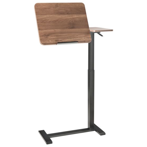 Manuellt justerbart laptopstativ SCHOLA 70 cm 40 cm Brun/ Svart