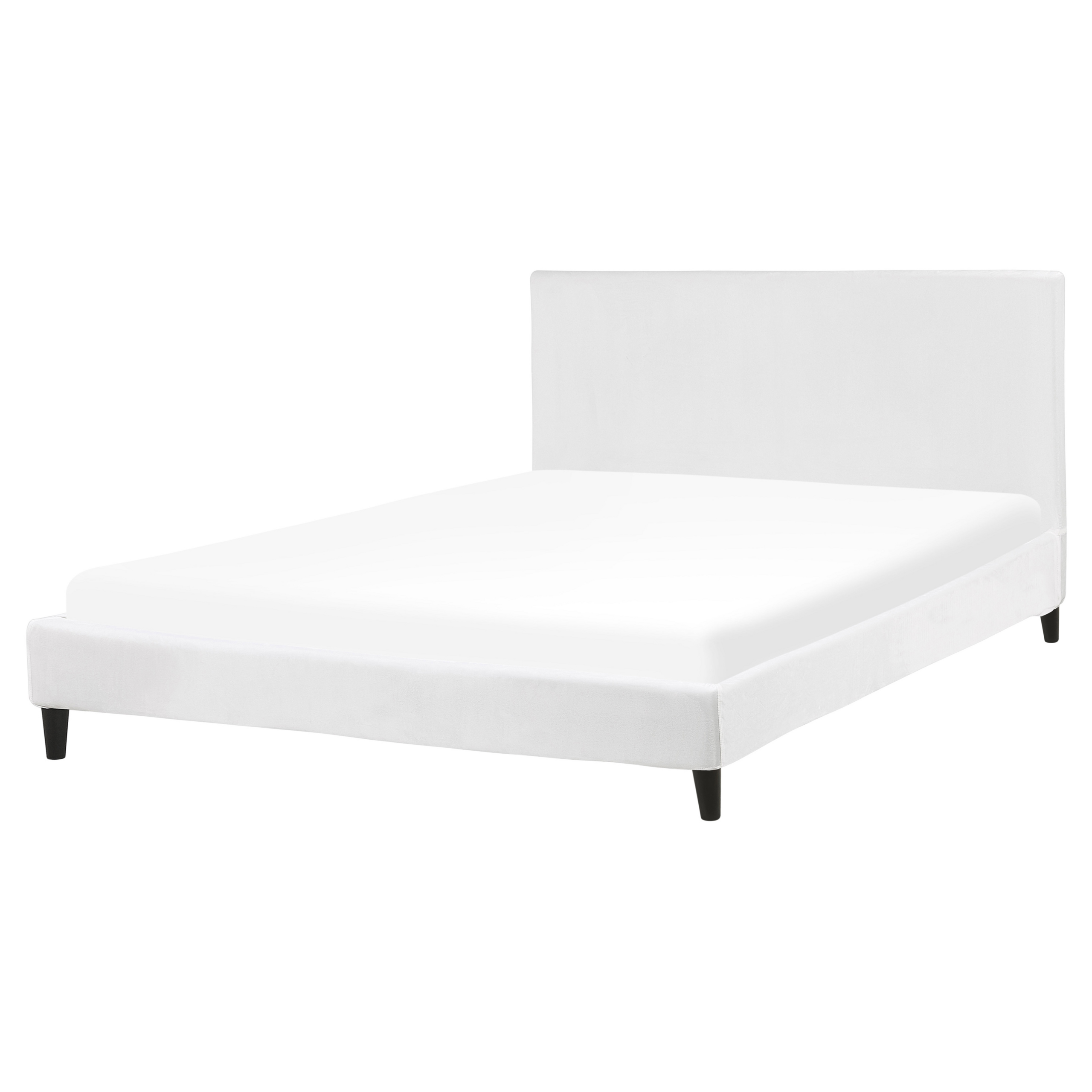Säng med lamellram Sammet FITOU 160 x 200 cm Vit