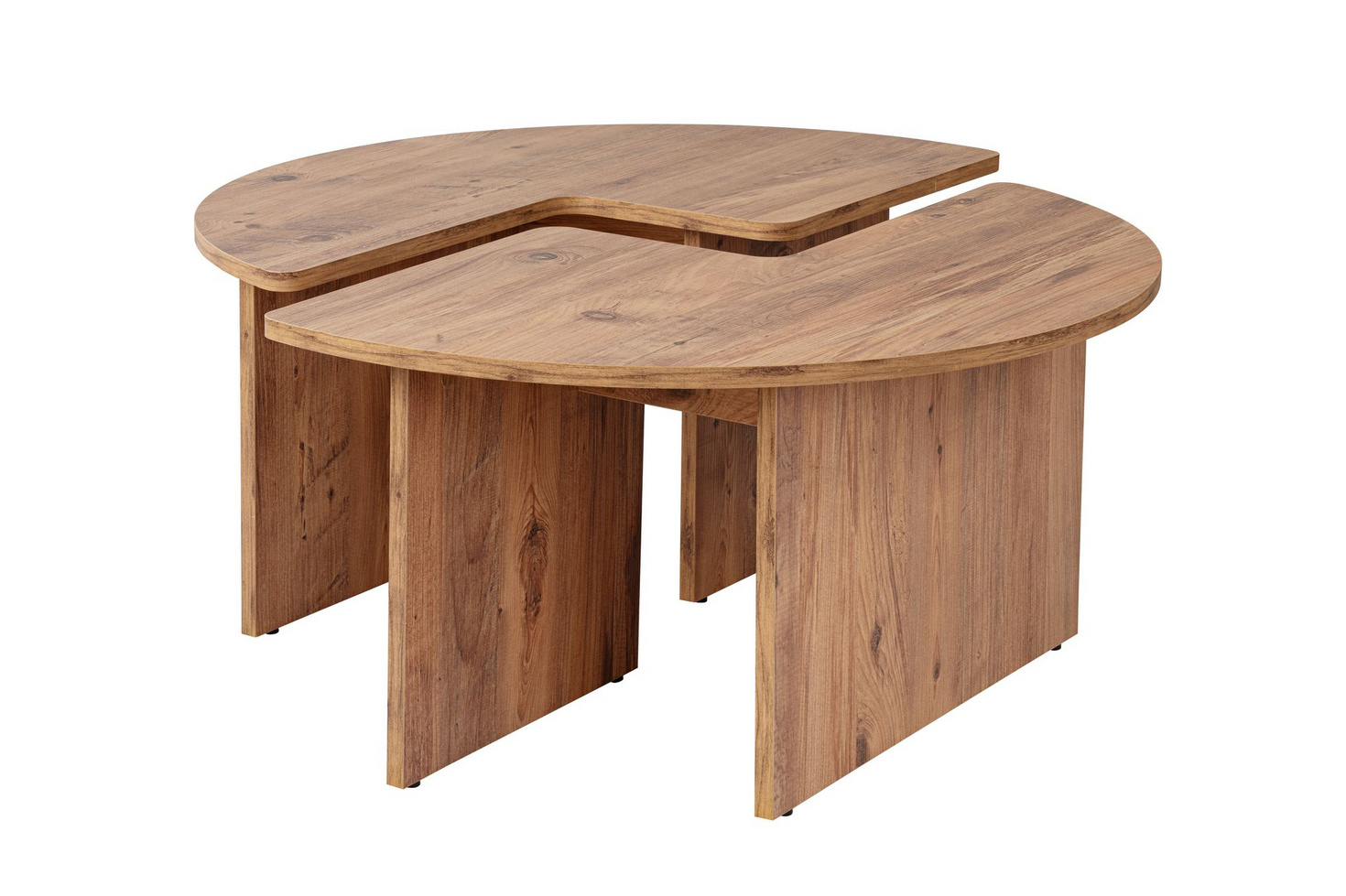 Norda Design Modernt soffbord, Ø90 cm, 41 cm höjd | 100 % melaminbeläggning, 18 mm tjock | Stilrent och funktionellt