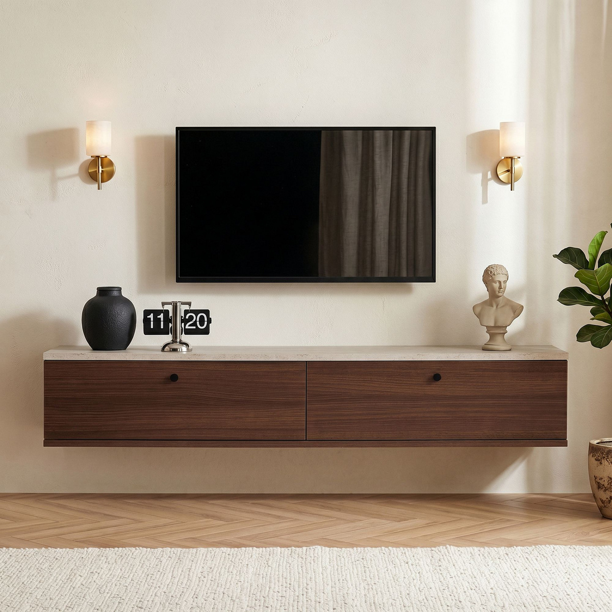 Norda Design TV-bänk Ligne 140 25 x 140 x 25 cm