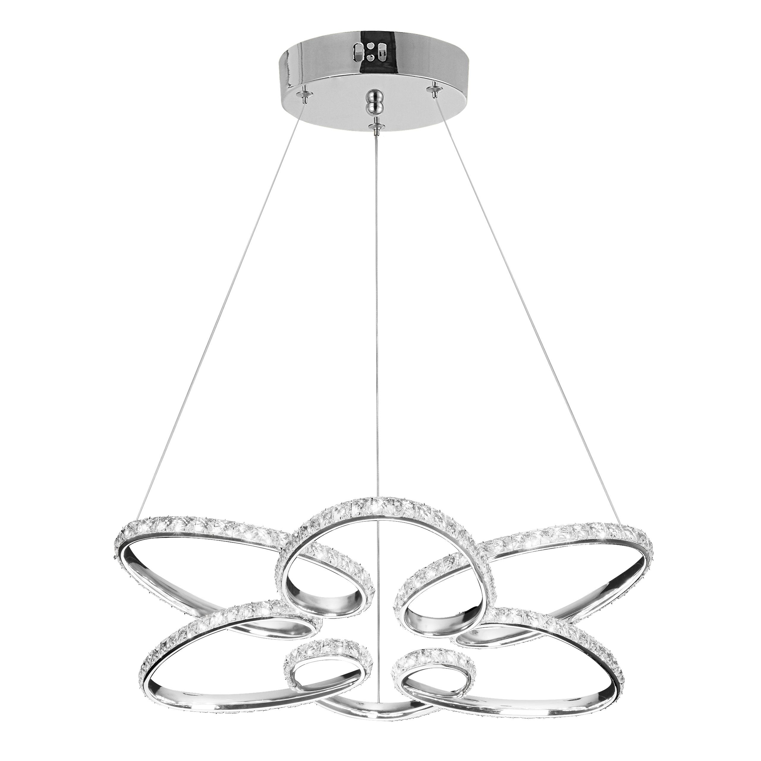 TOOLIGHT hängande taklampa LED G002-CP Krom 54x56x112cm
