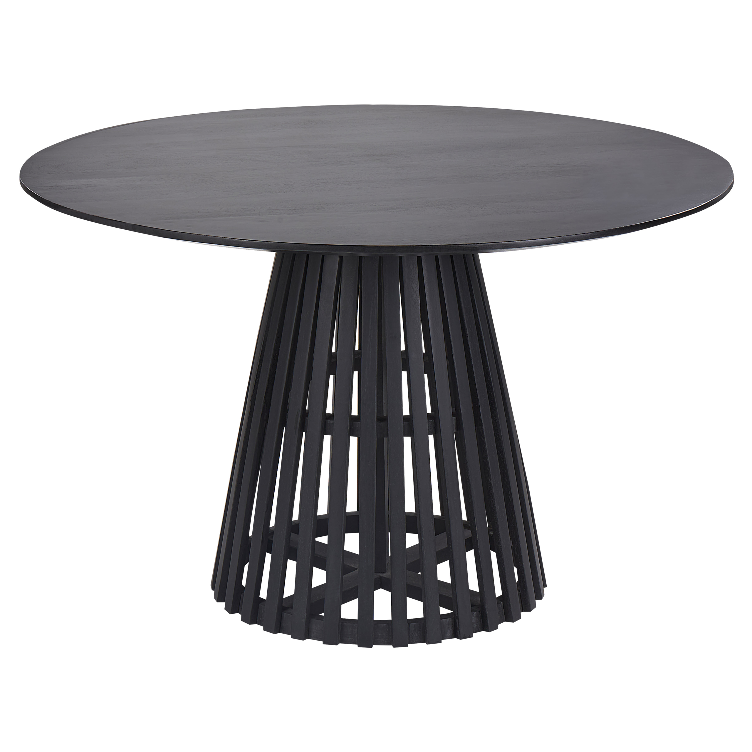 Matbord MESILLA Svart 120 cm 120 cm Akaciaträ