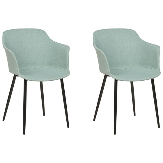 Set med 2 matstolar ELIM Mintgrön