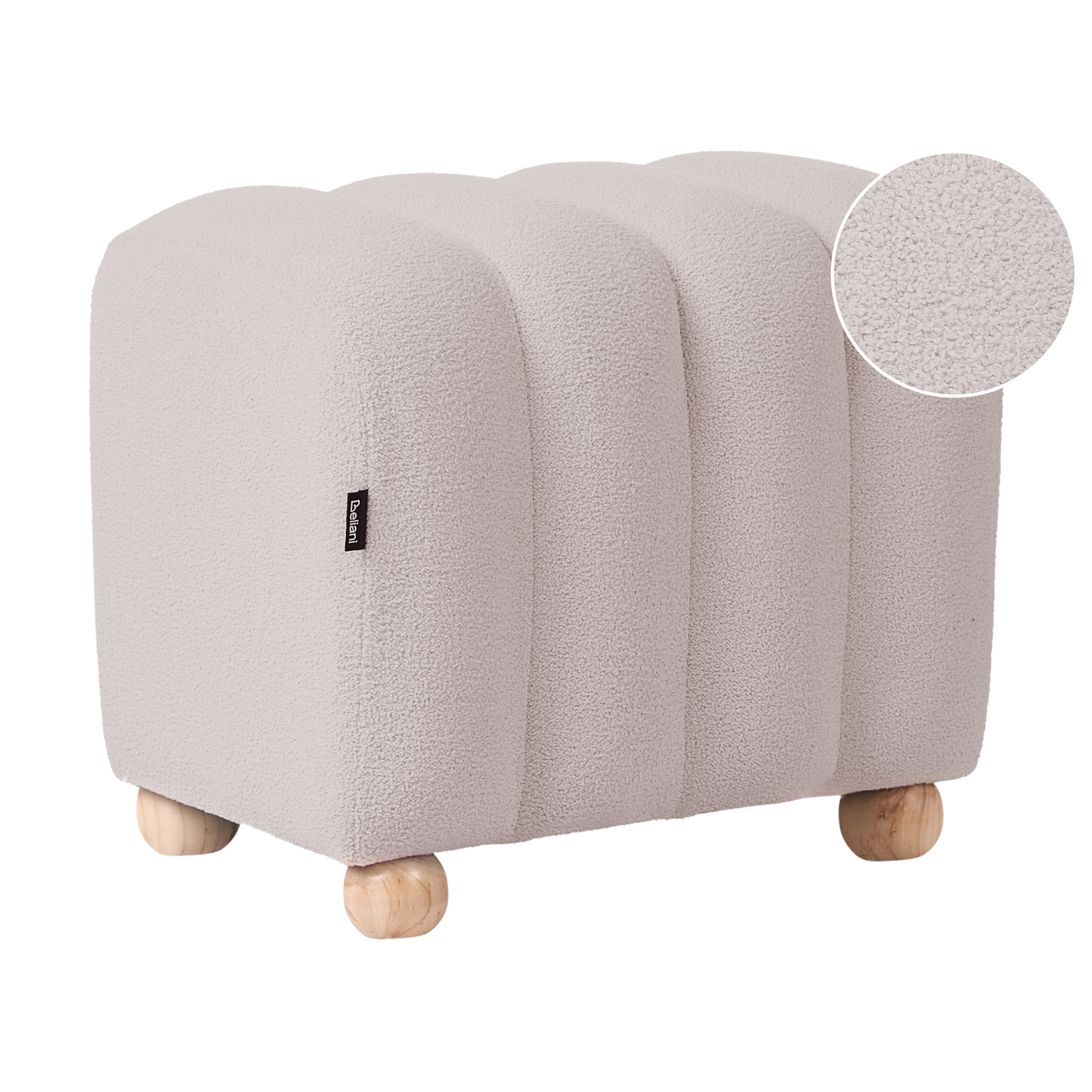 Sittpuff IDYLLWILD Bouclé Off-White