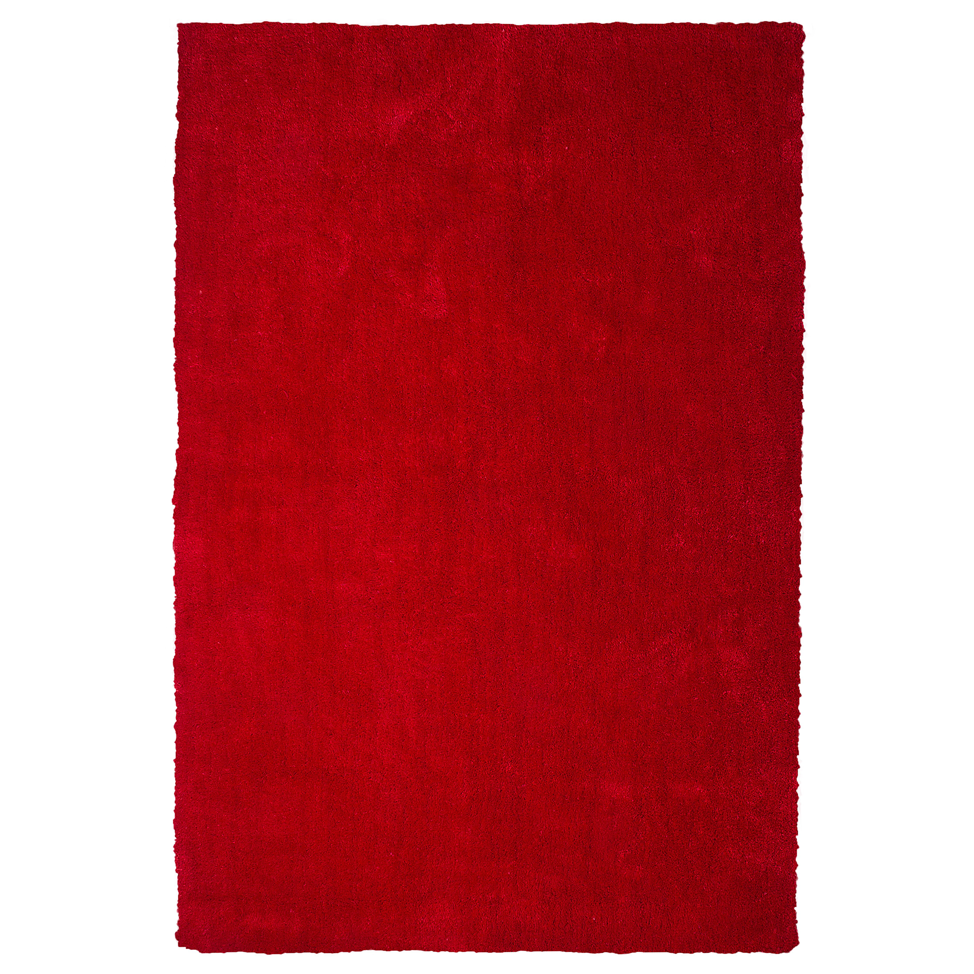 Matta med lång lugg DEMRE Röd 140 x 200 cm