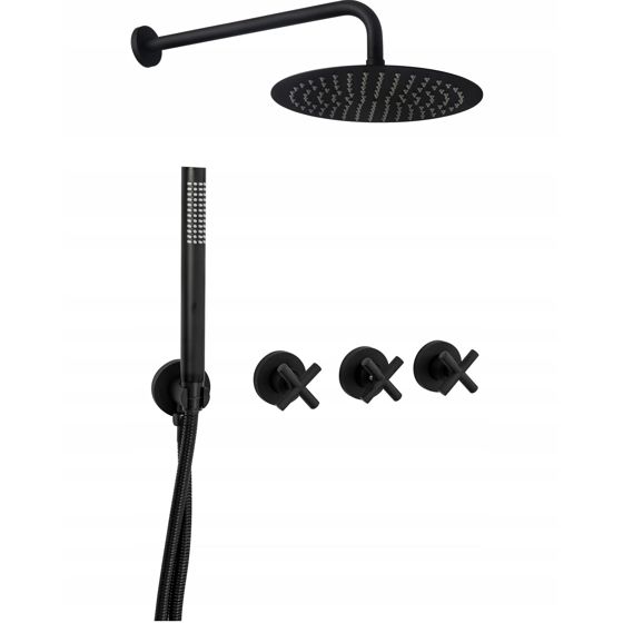 REA Duschset EXIT Svart, 51x30x36cm