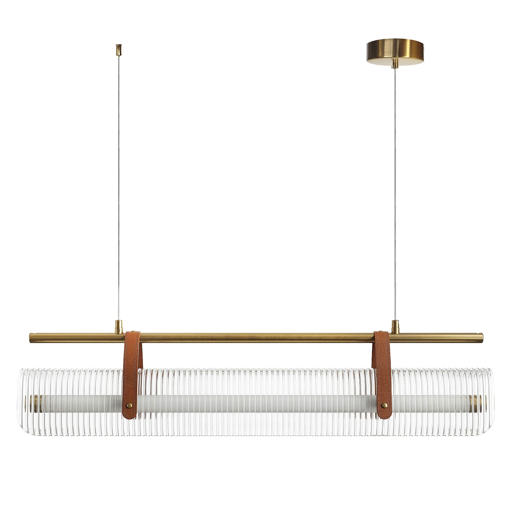TOOLIGHT hängande taklampa APP1796-CP LED Borstat guld 82x9x95cm