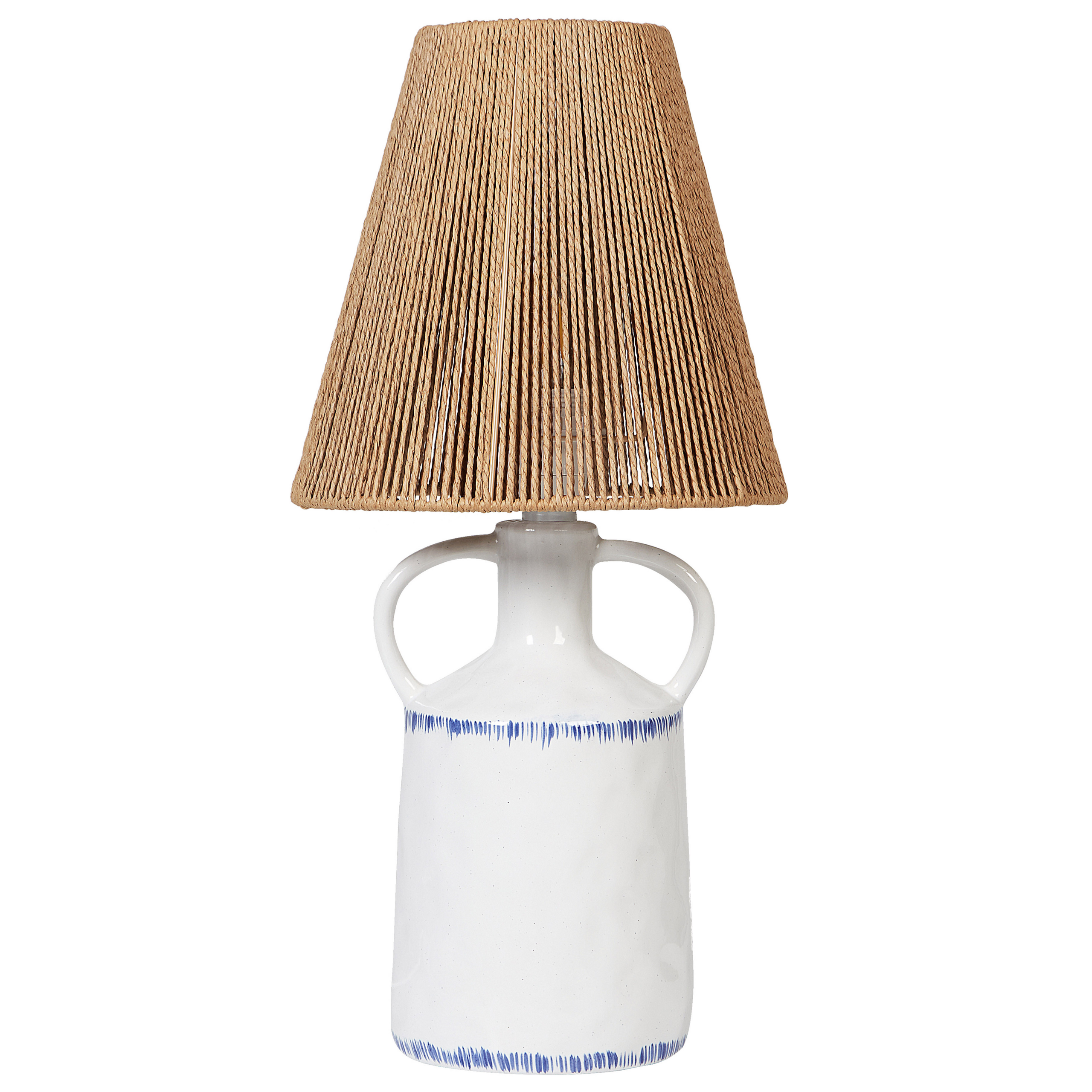 Bordslampa LARISSOS Keramik Vit