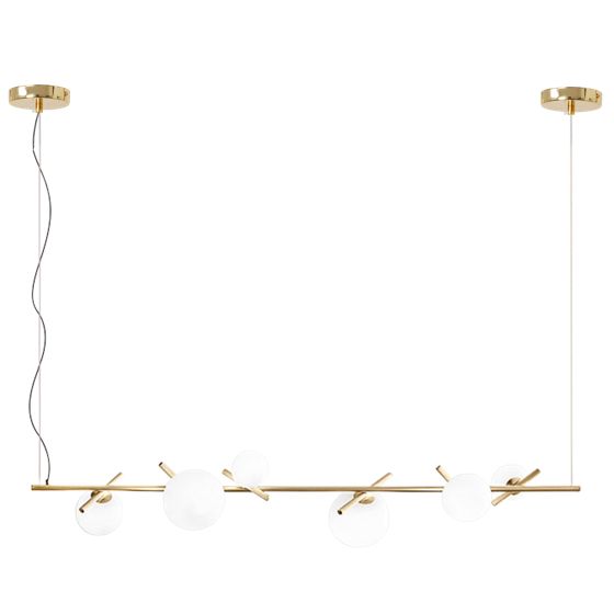 TOOLIGHT hängande taklampa APP1664-6CP Guld 145x145x90cm