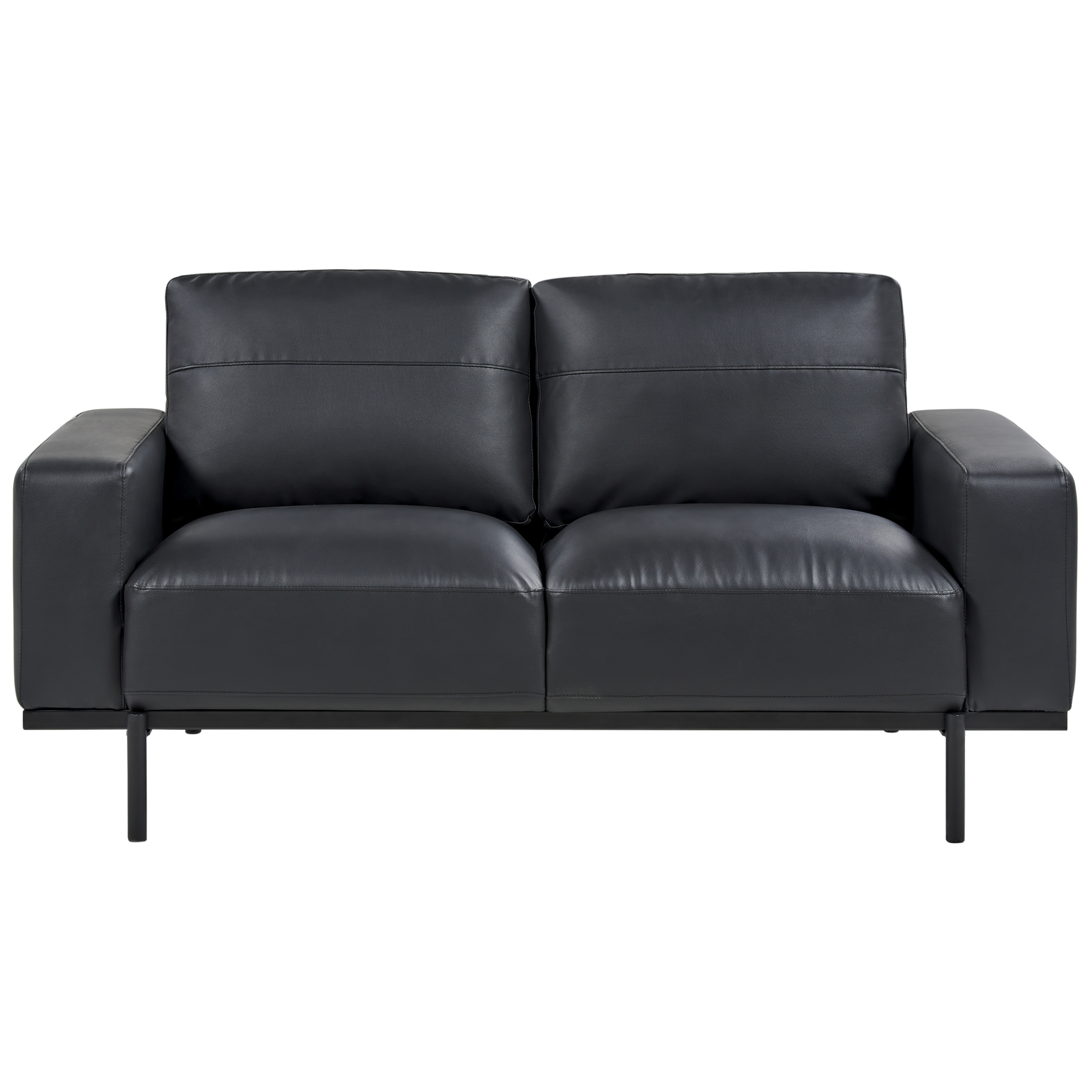 Soffa 2-sits SOVIK Konstläder Svart