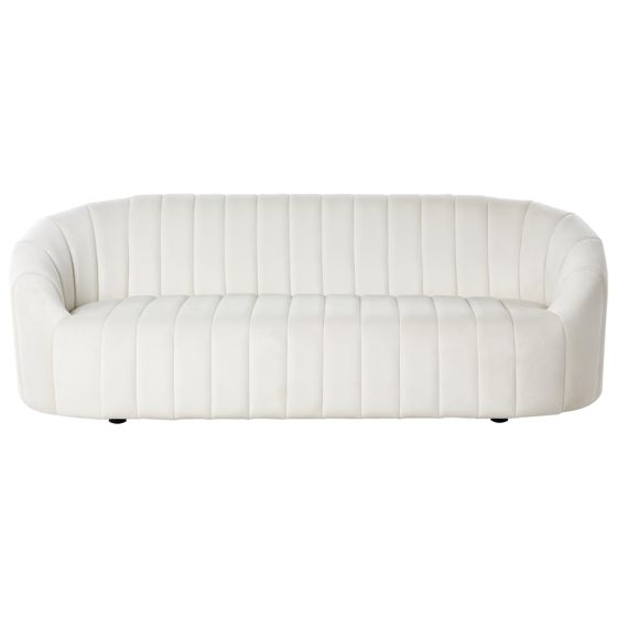 Soffa 3-sits MALUNG Sammet Off-White