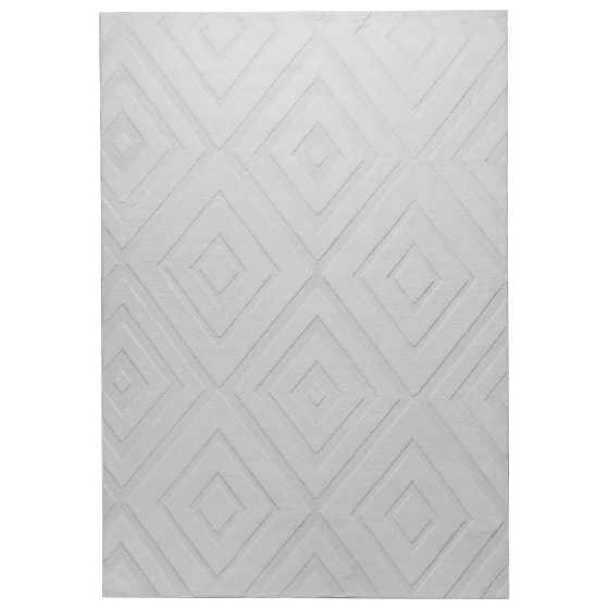 Matta BORAH Ljusgrå 160 x 230 cm