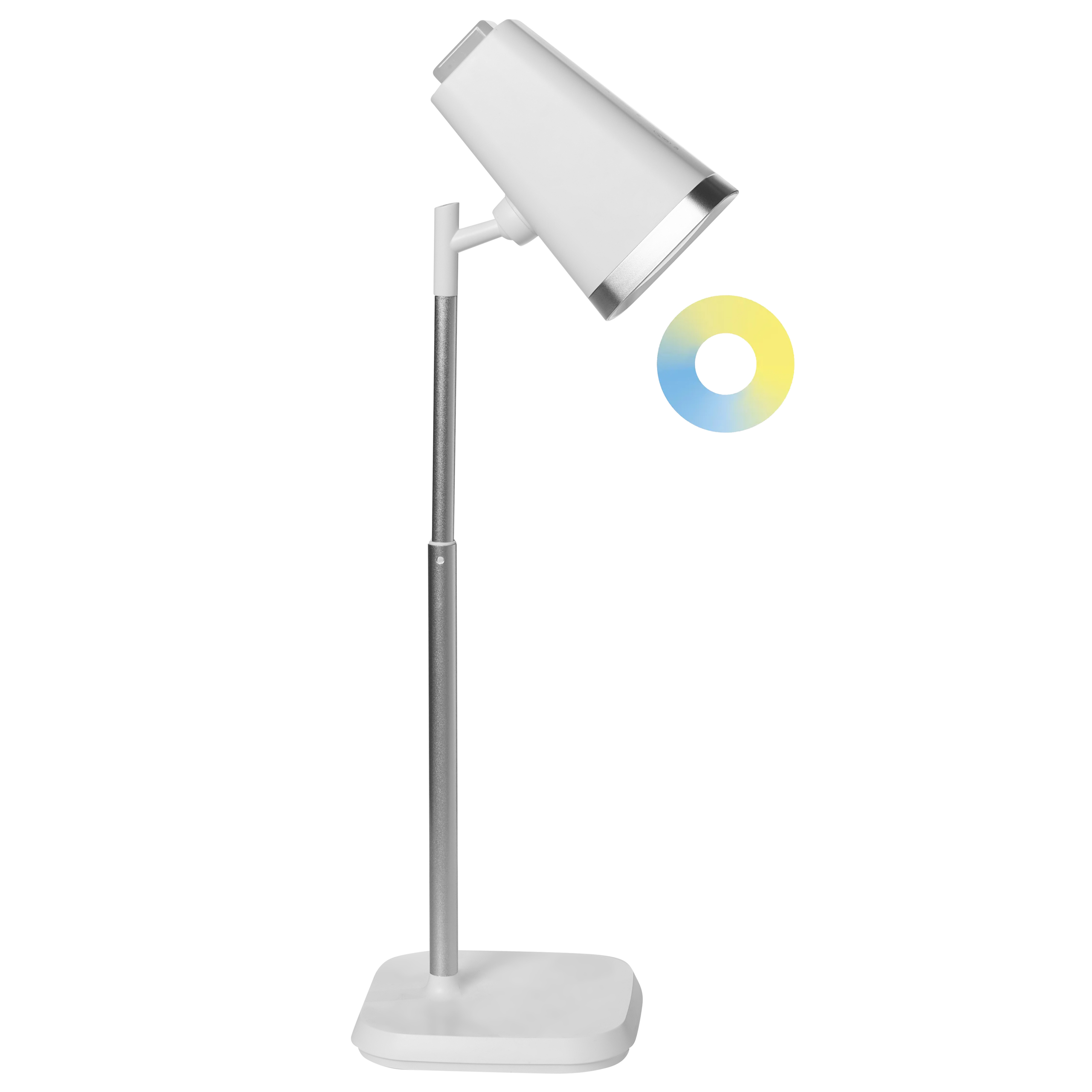 Trådlös LED-bordslampa MUSCA med dimmer Vit