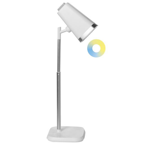 Trådlös LED-bordslampa MUSCA med dimmer Vit